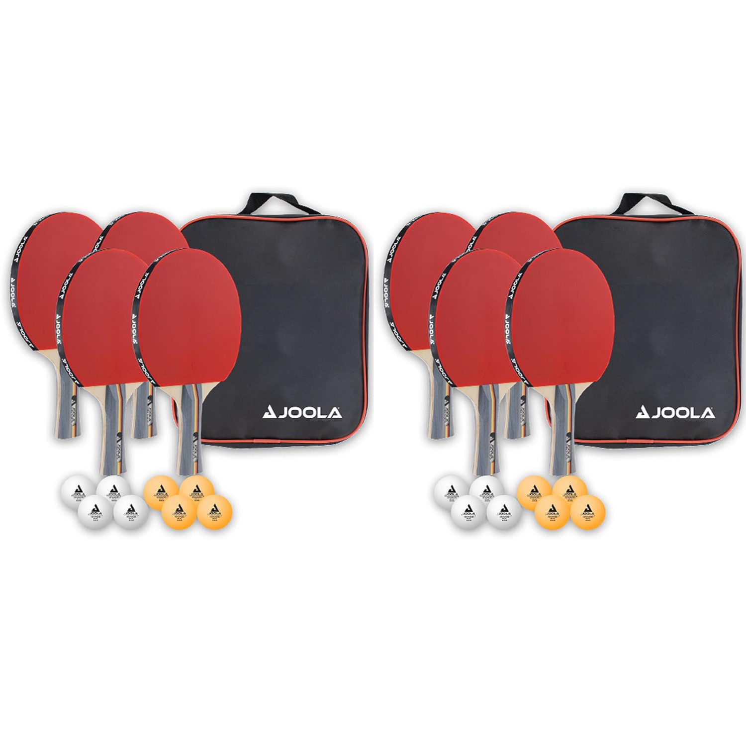 Joola Tischtennisschläger 2x Tischtennis Team School Set, Tischtennis Schläger Set Tischtennisset Table Tennis Bat Racket