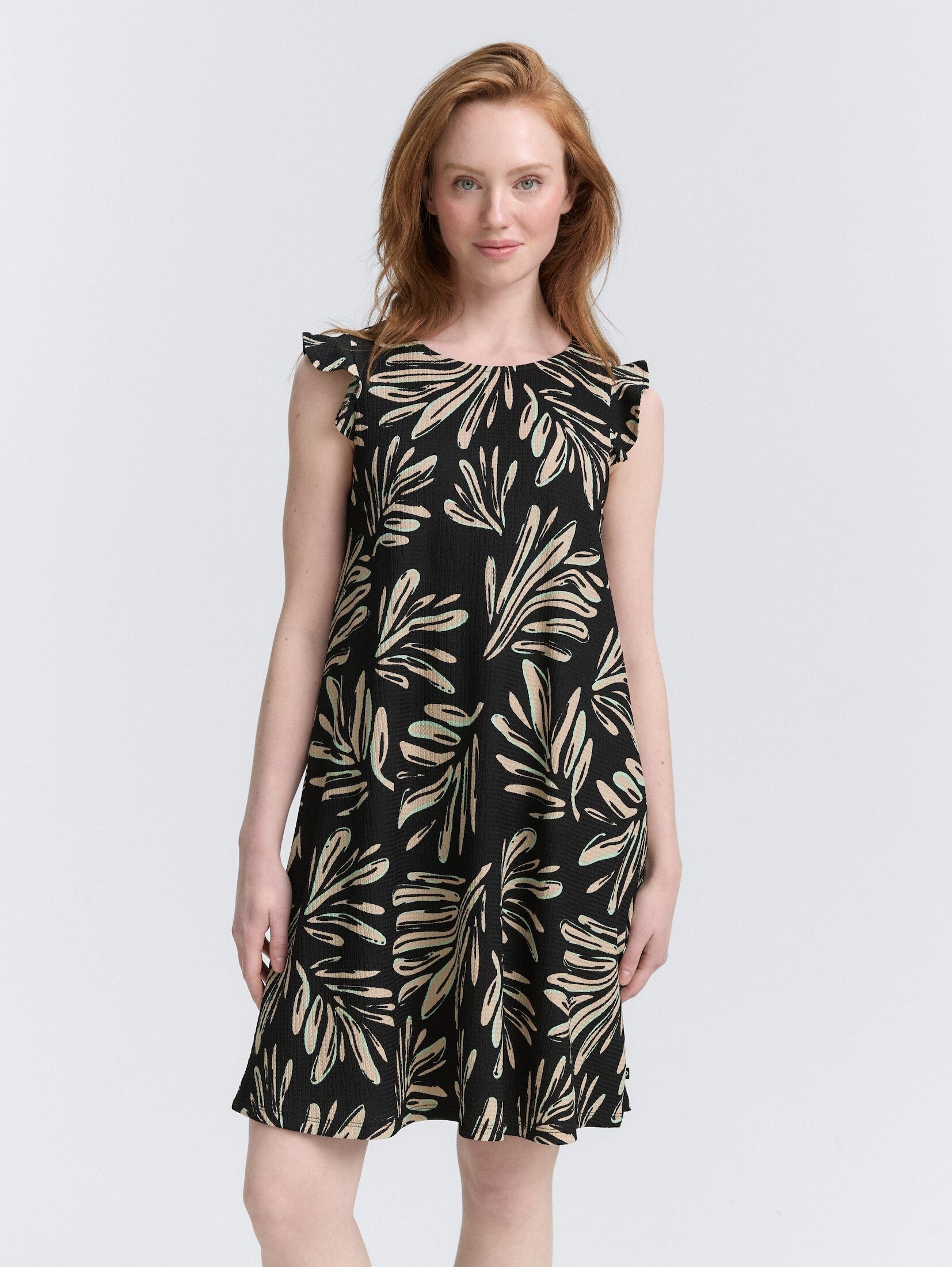 TOM TAILOR Denim Sommerkleid Kleider & Jumpsuits Mini-Kleid mit Muster günstig online kaufen