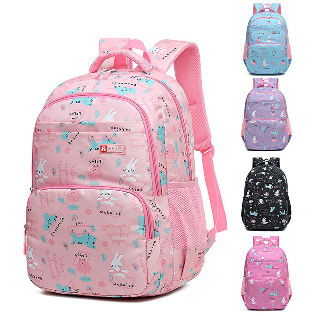 DÖRÖY Schulranzen Schultaschen für Rosa 1. der Schulrucksäcke,Geschenke bis Kinder Klasse, 6