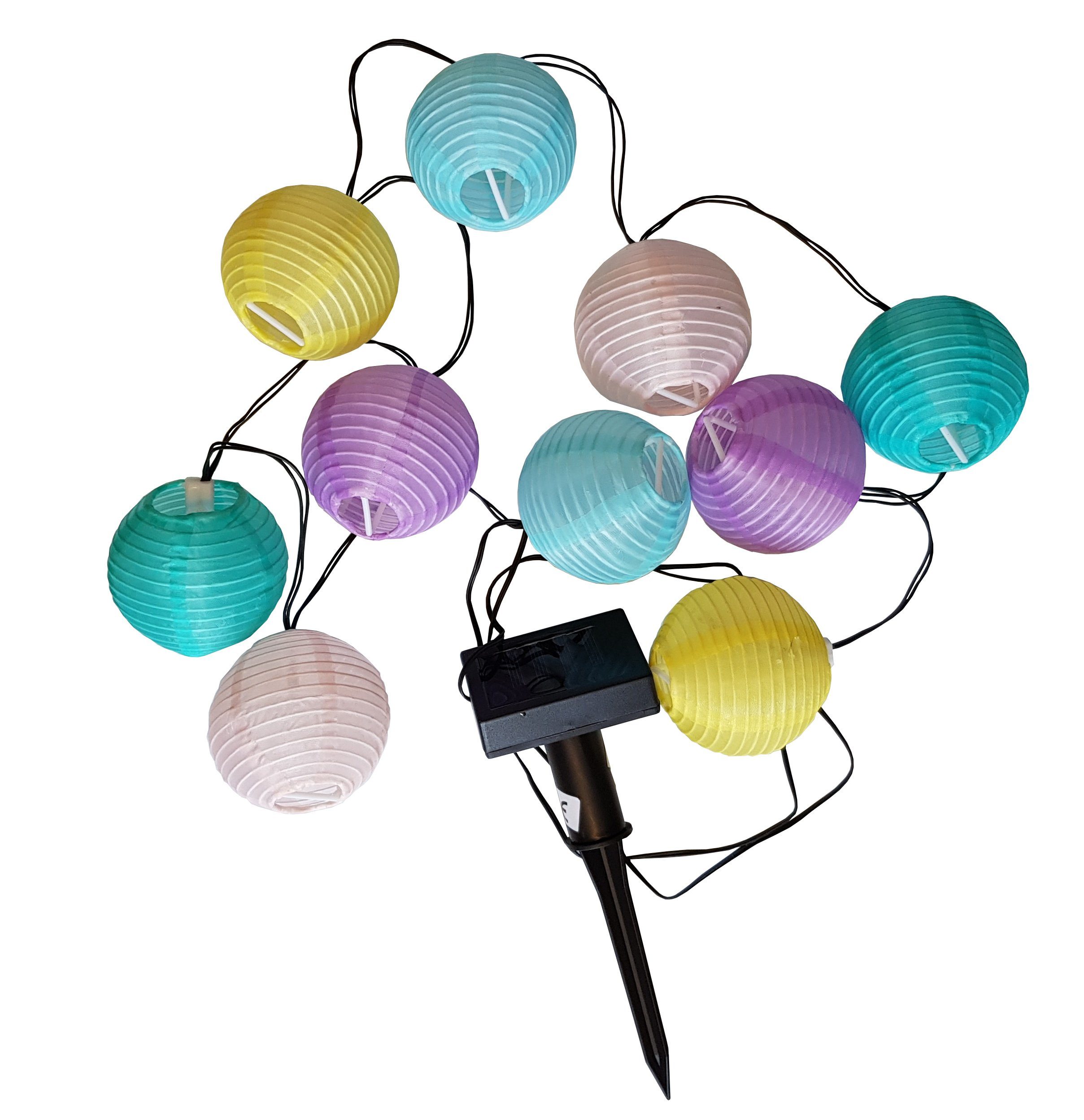 Provance Lichterkette Solar Lampionkette LED Lichterkette günstig online kaufen