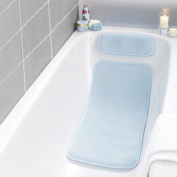 Badematte Badewanneneinlage Maximex, Höhe 20 mm, schnell trocknend, mit Kissen, aus druckentlastendem Polyester-3D-Mesh-Gewebe