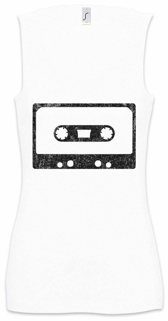 Tanktop Cassette Tape I Ärmelloses Damen T-Shirt Gitarre Band Musik Punk Death