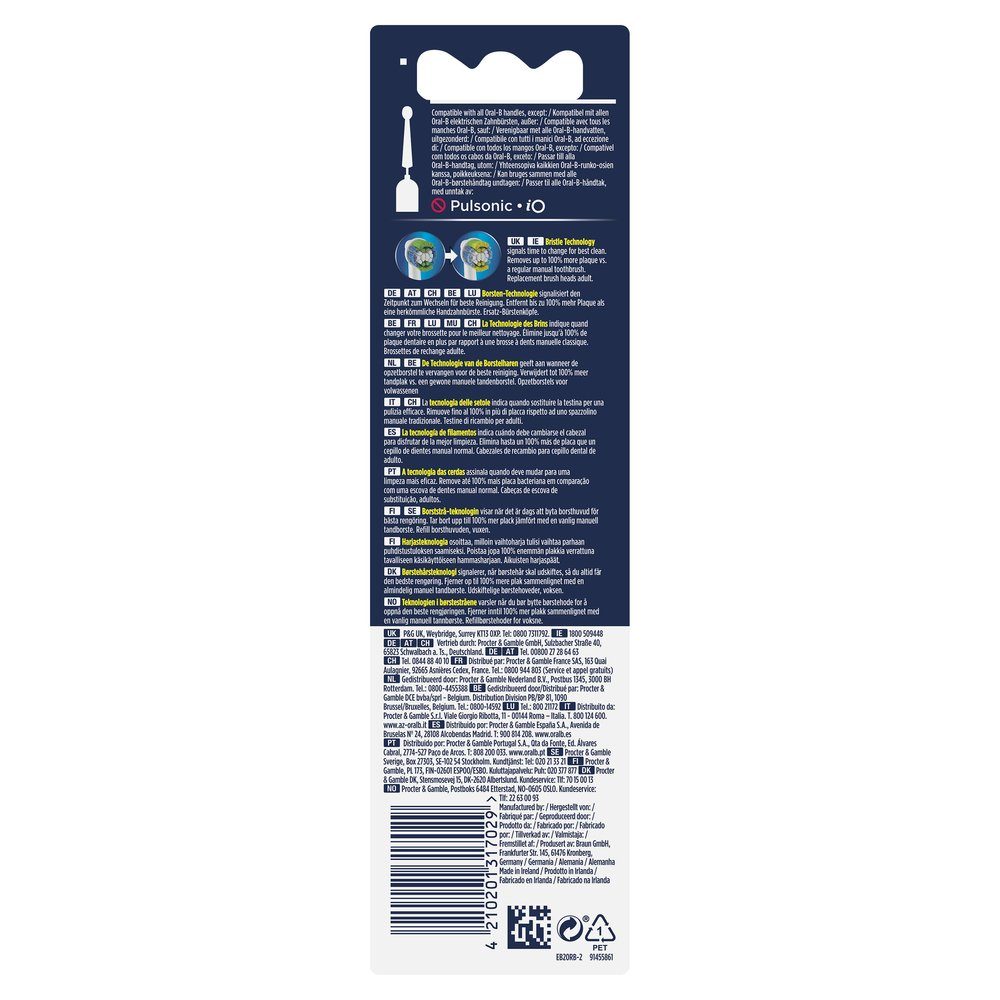 Oral-B Aufsteckbürsten Precision Clean CleanMaximizer - 2er Pack - weiß