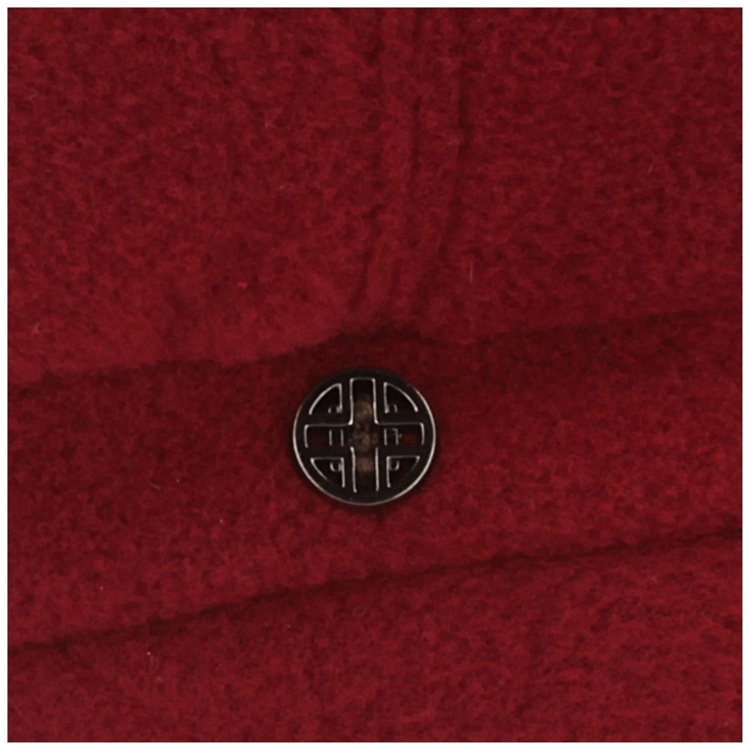 aus 0519-dark Schiebermütze Fleece red Soft Polar Loevenich