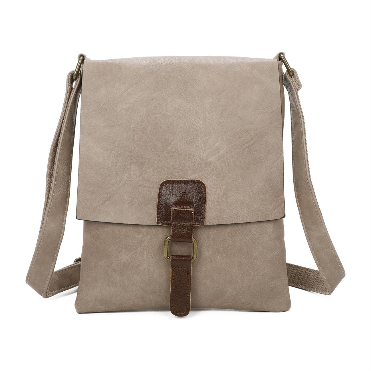 ITALYSHOP24 Schultertasche Damen Tasche Shopper Messenger CrossOver Tablet, günstig online kaufen