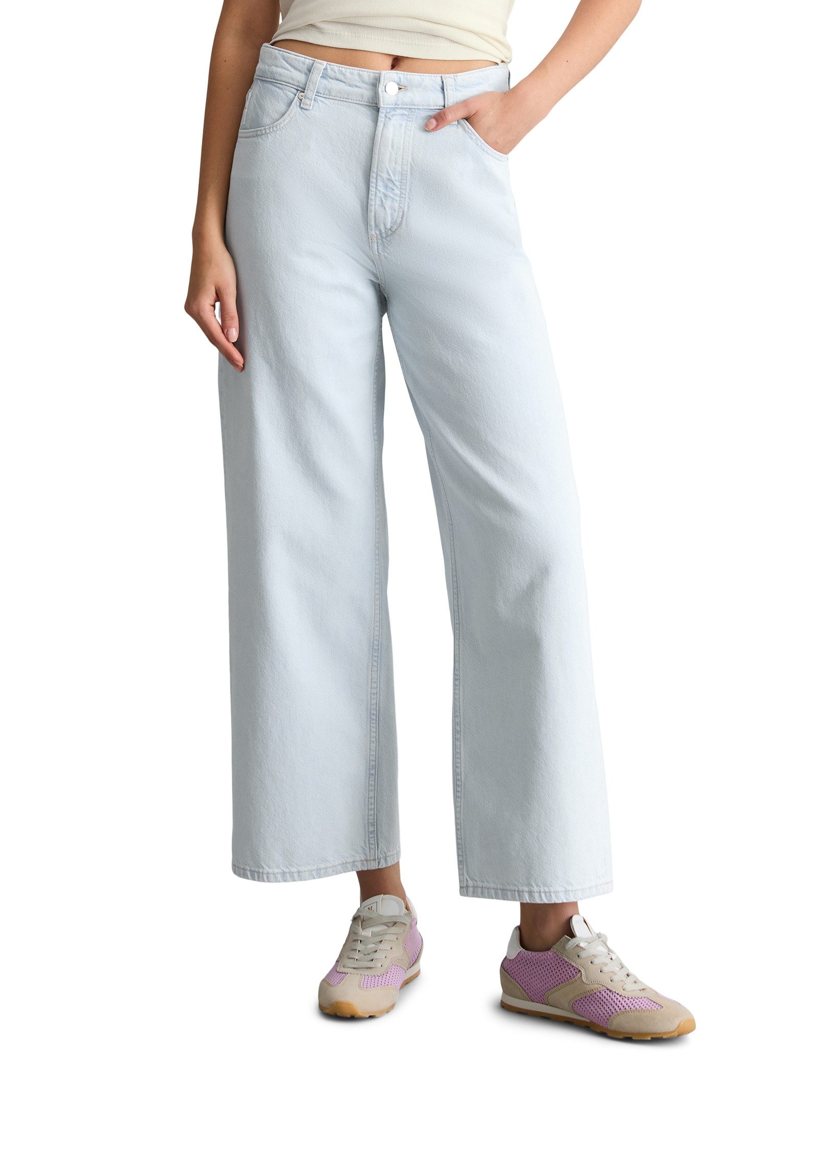 Weite Jeans aus reinem Organic Cotton