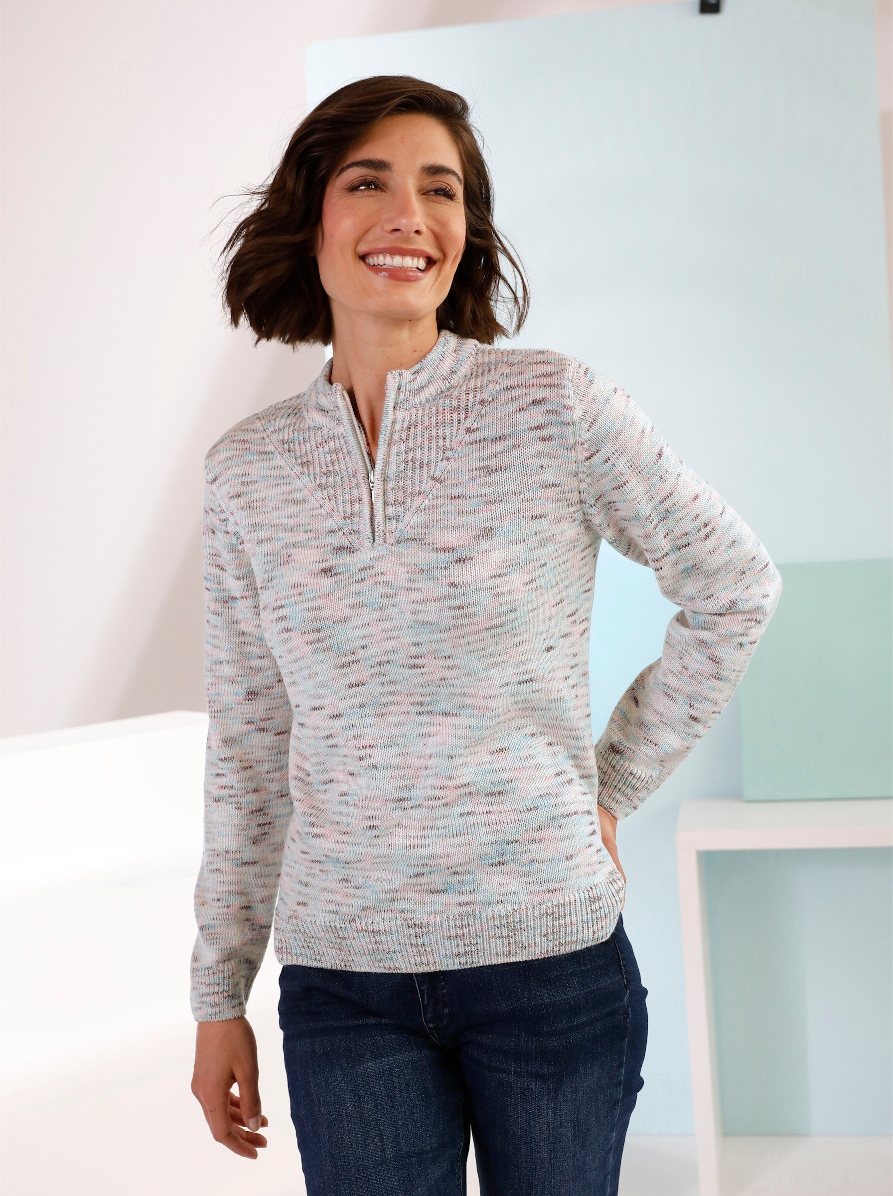 Sieh an! Strickpullover Pullover Langarm Jersey