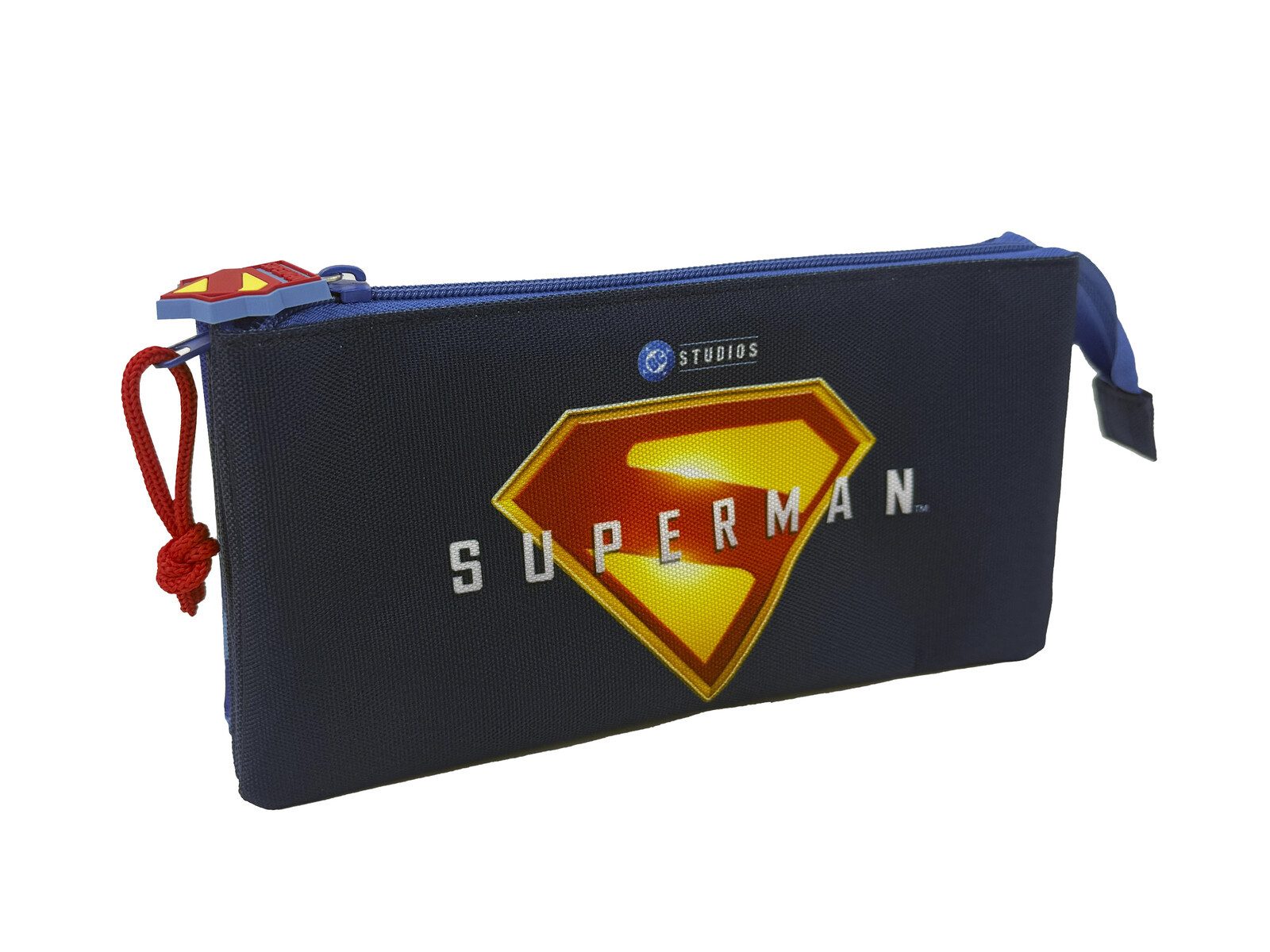 Superman Federmäppchen Schuletui Triple Schulmäppchen Organizer