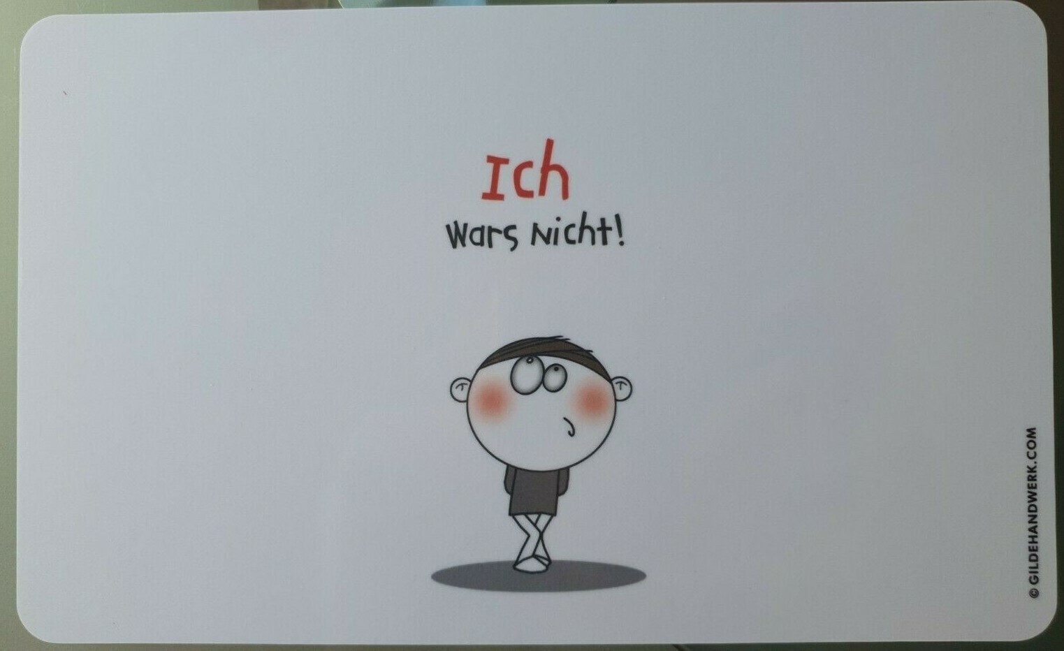 GILDE Frühstücksbrett GILDE Frühstücksbrettchen „Ich wars nicht“, (1-St), langlebig, robust und alltagstauglich