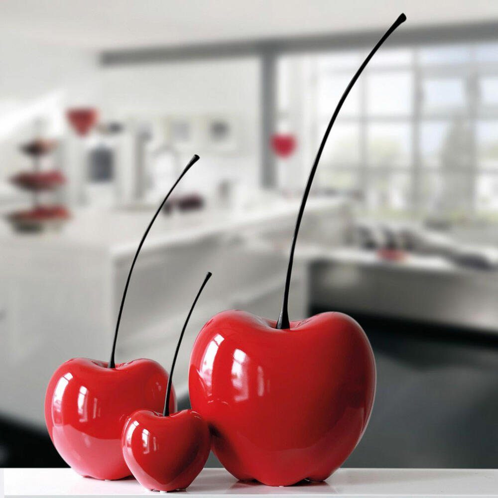 GILDE Dekoobjekt Kirsche Passion Rot H 42 cm