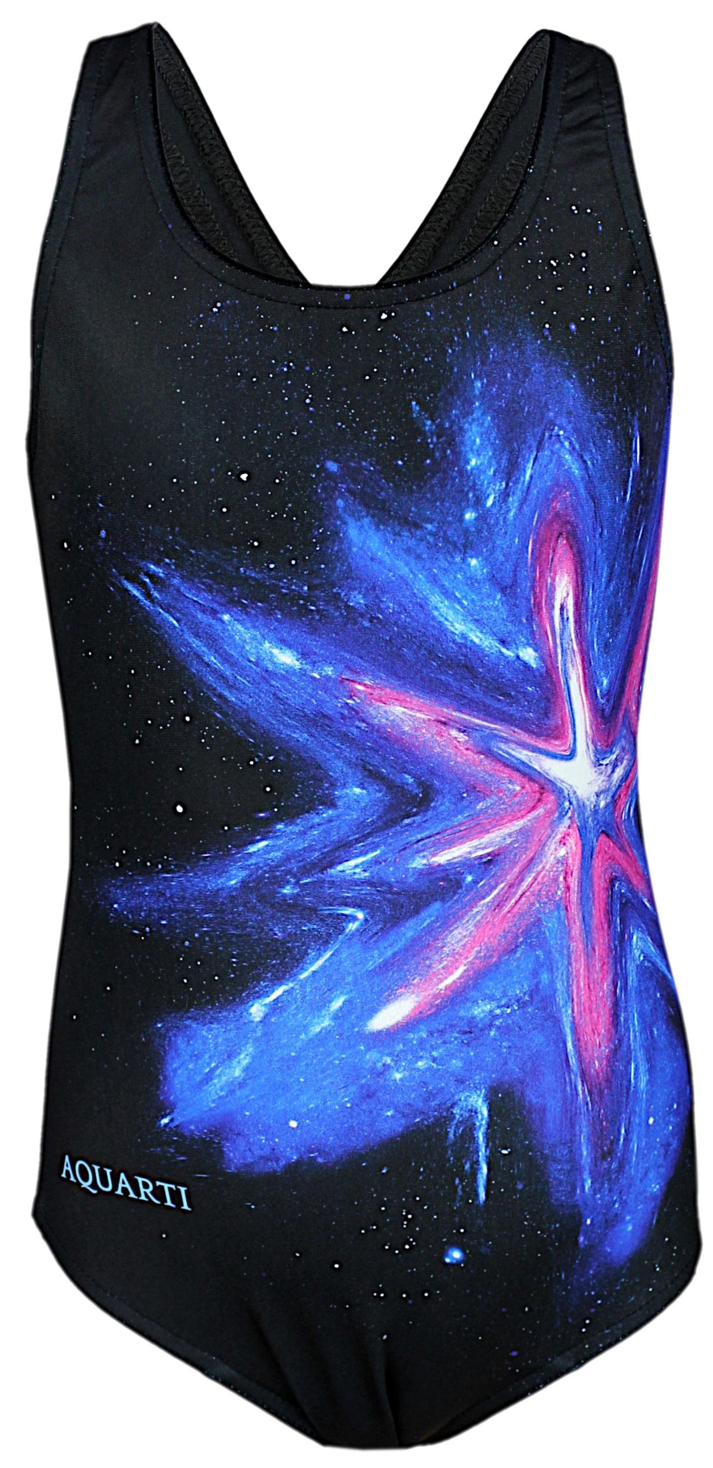 Bunter Fleck Rosa Blau / Schwarz