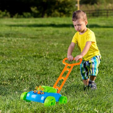 Novzep Seifenblasenmaschine Seifenblasen-Rasenmäher-Spielzeug für Kleinkinder – Kinderspielzeug, Seifenblasenmaschine, Blasenmäher-Schiebespielzeug für draußen