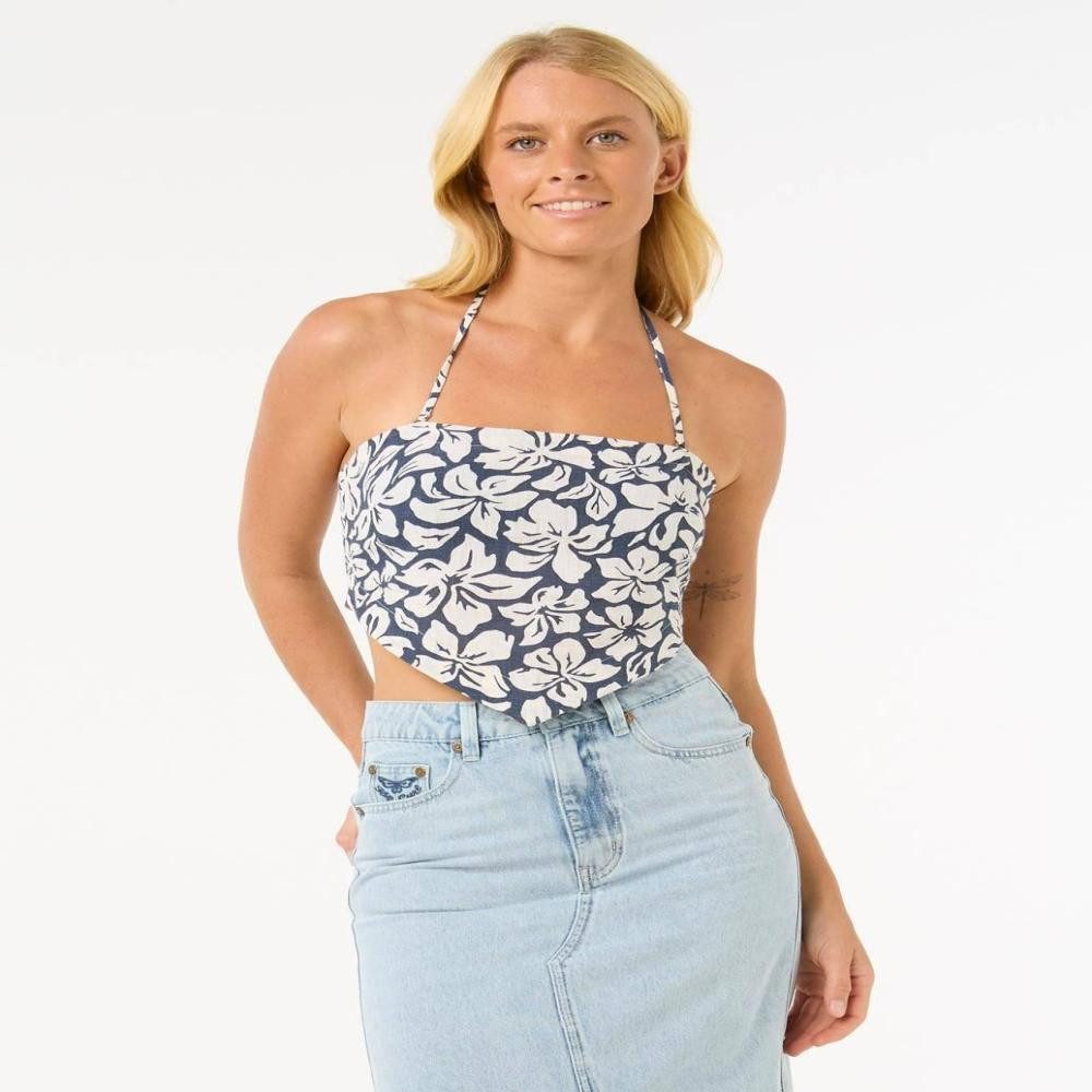 Rip Curl Bandeautop Drapiertes Bandeau-Top – Elegantes Sommertop
