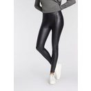 Tamaris Leggings enge Form in Leder-Optik