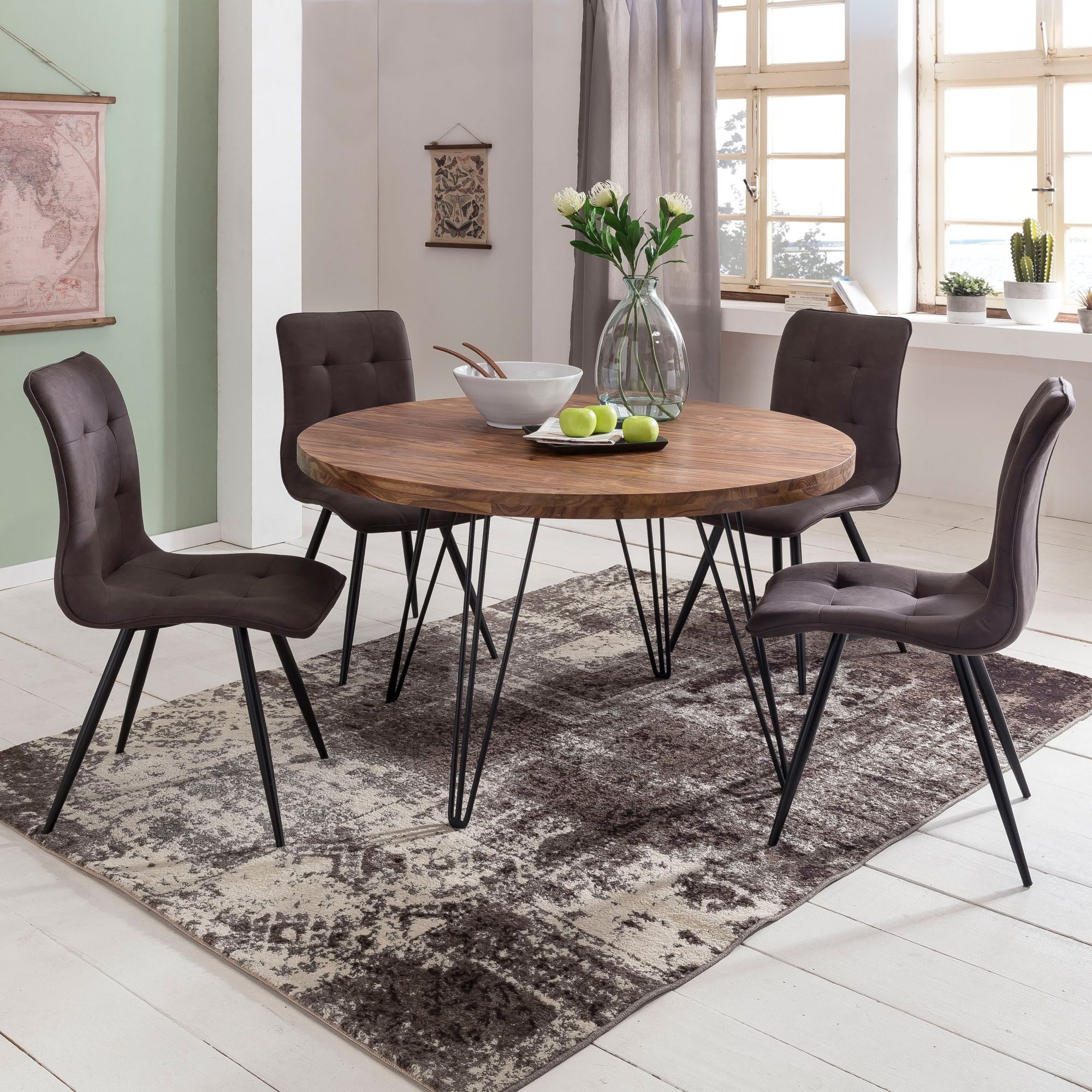FINEBUY Esstisch FB46394 (Rund Ø 120 günstig online kaufen