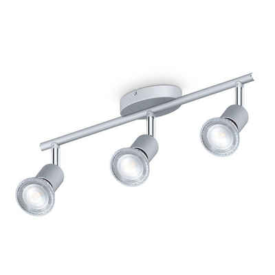 B.K.Licht Deckenleuchte LED Deckenspot 3x 5W 3x 400lm - BKL1409, LED wechselbar, Neutralweiß, 3-flammig GU10 dreh- schwenkbar IP20 4000K