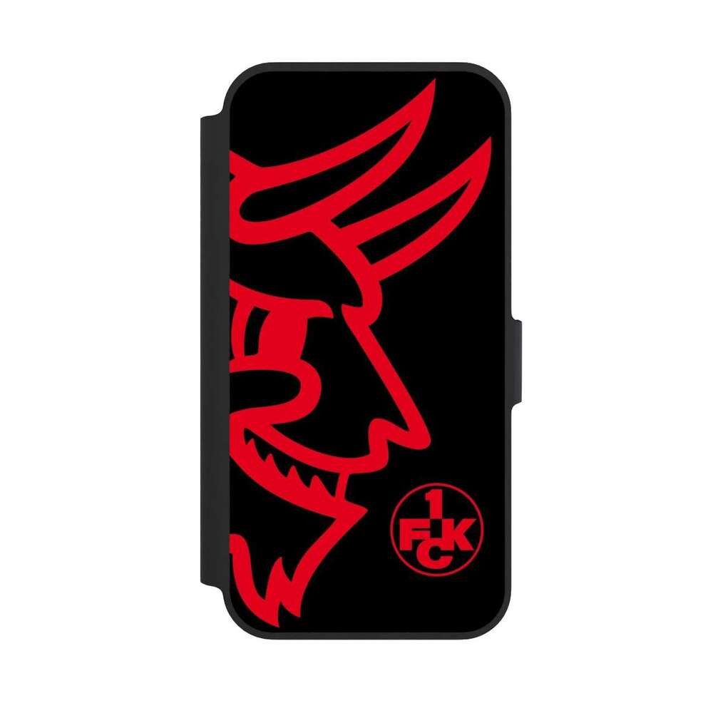 NIVOCASE Handyhülle 1. FC Kaiserslautern Logo Offizielles Lizenzprodukt 1.FCK Dauerkarte, Apple iPhone 13 Pro Klapphülle Handyhülle aus Kunst Leder