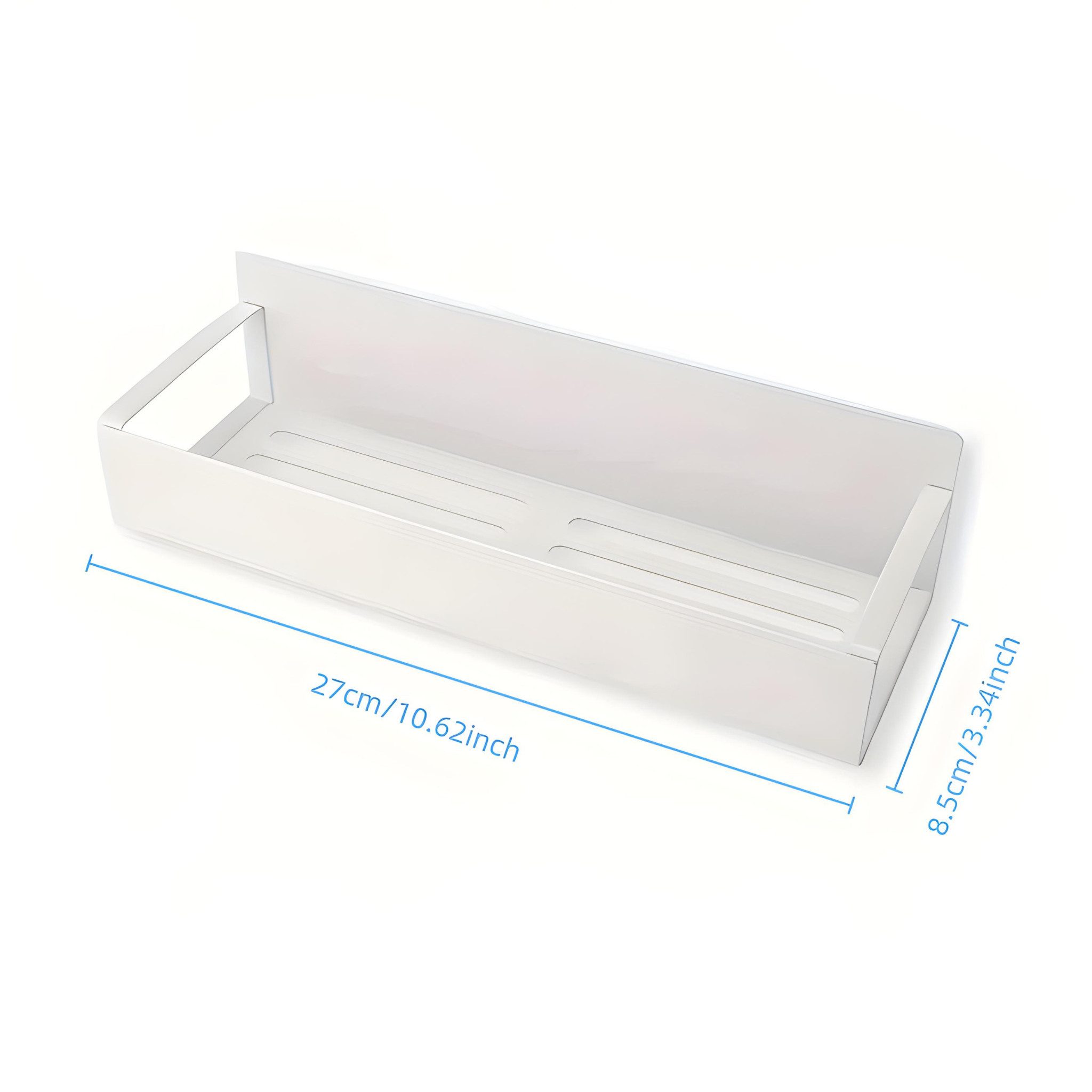 Norvéa Home Ablageregal Magnetisches Regal Kühlschrankregal Metall Organizer ohne Bohren, Magnetisch, ohne Bohren, aus Metall, vielseitig einsetzbar – Bild 2 von 5