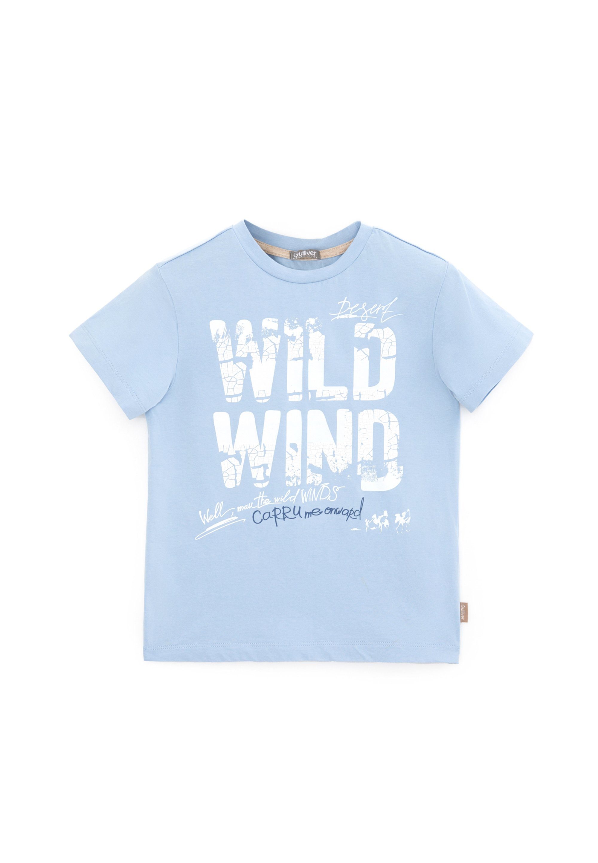 zu Schriftprint, großem passt T-Shirt Casual-Outfit Gulliver stilvolle Kinder, Für jedem mit