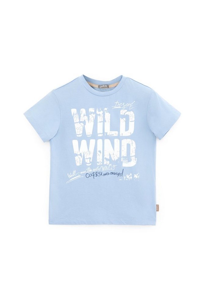 Gulliver T-Shirt mit großem Schriftprint, Für stilvolle Kinder, passt zu  jedem Casual-Outfit