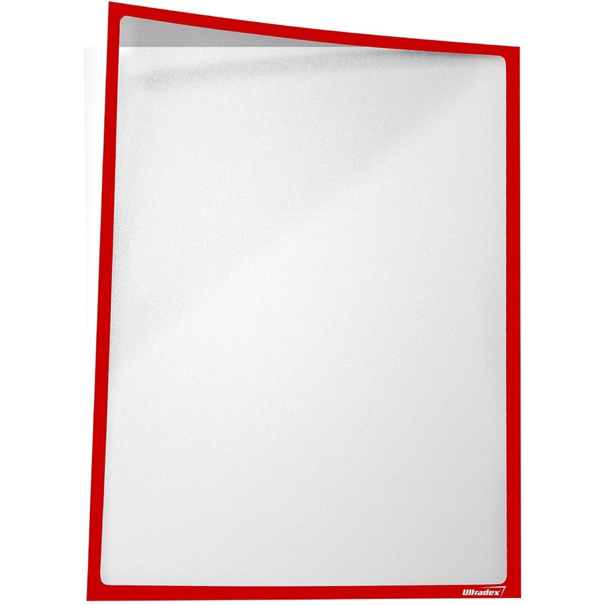 Ultradex Fächermappe Infotasche magnetisch für DIN A3 435x312mm hoch/quer VE=5 Stück rot