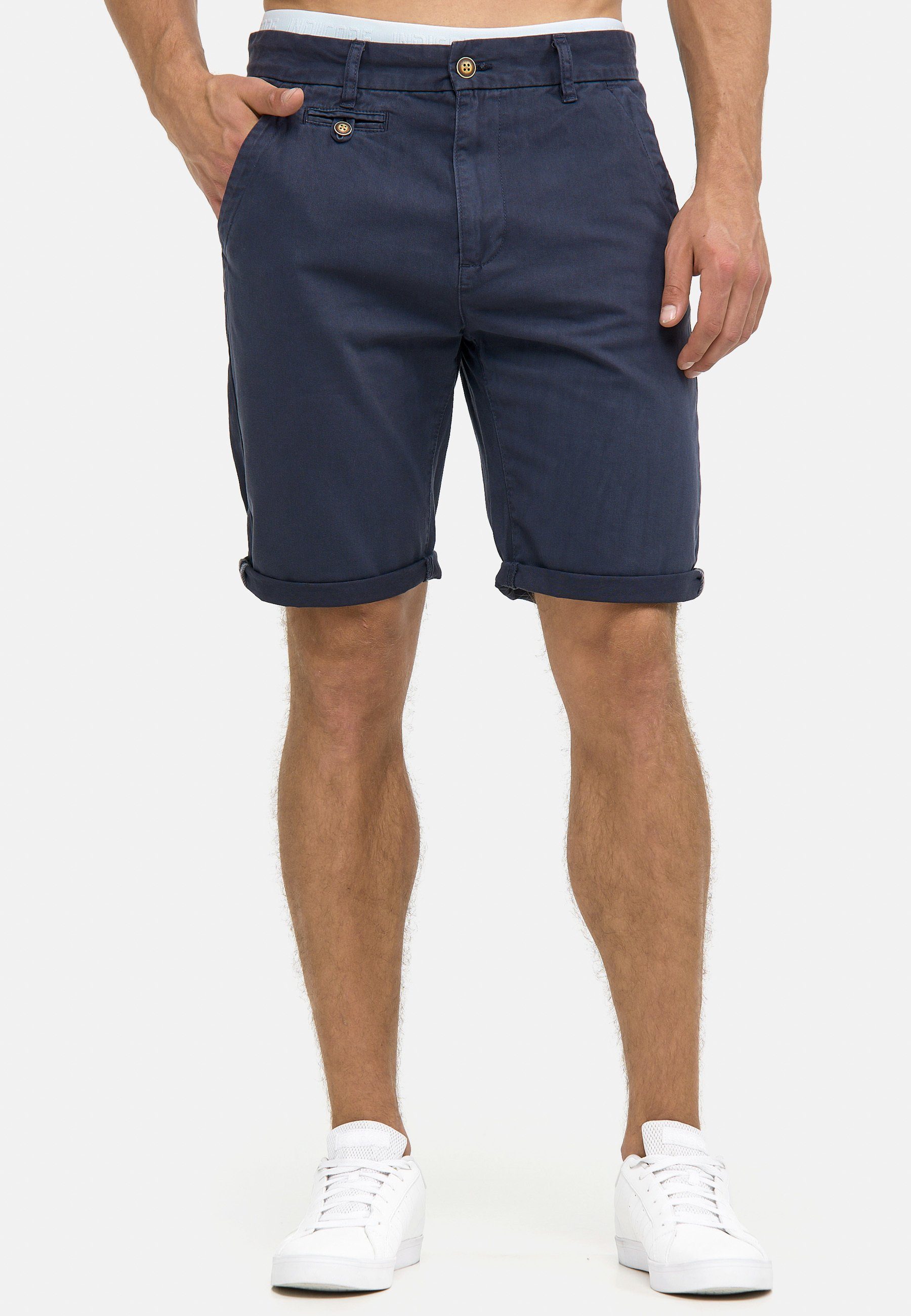 Indicode Chinoshorts Cuba Blau Navy