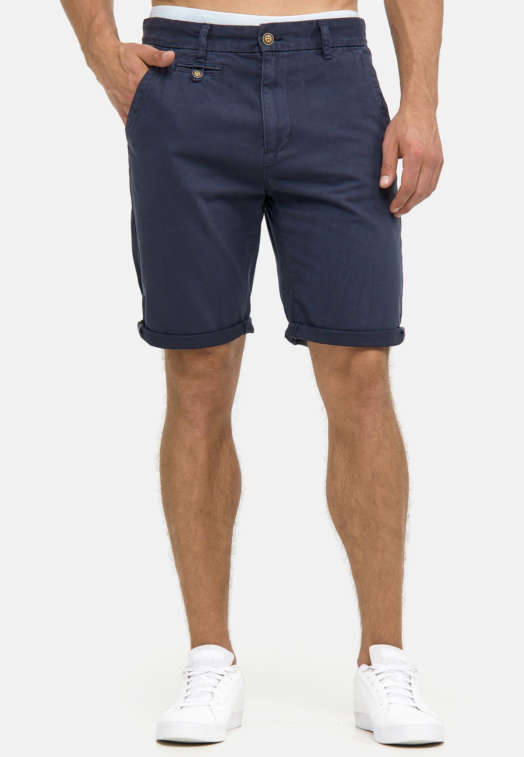 Indicode Chinoshorts Herren Cuba Chino Shorts Herrenshorts aus Baumwollgemi günstig online kaufen