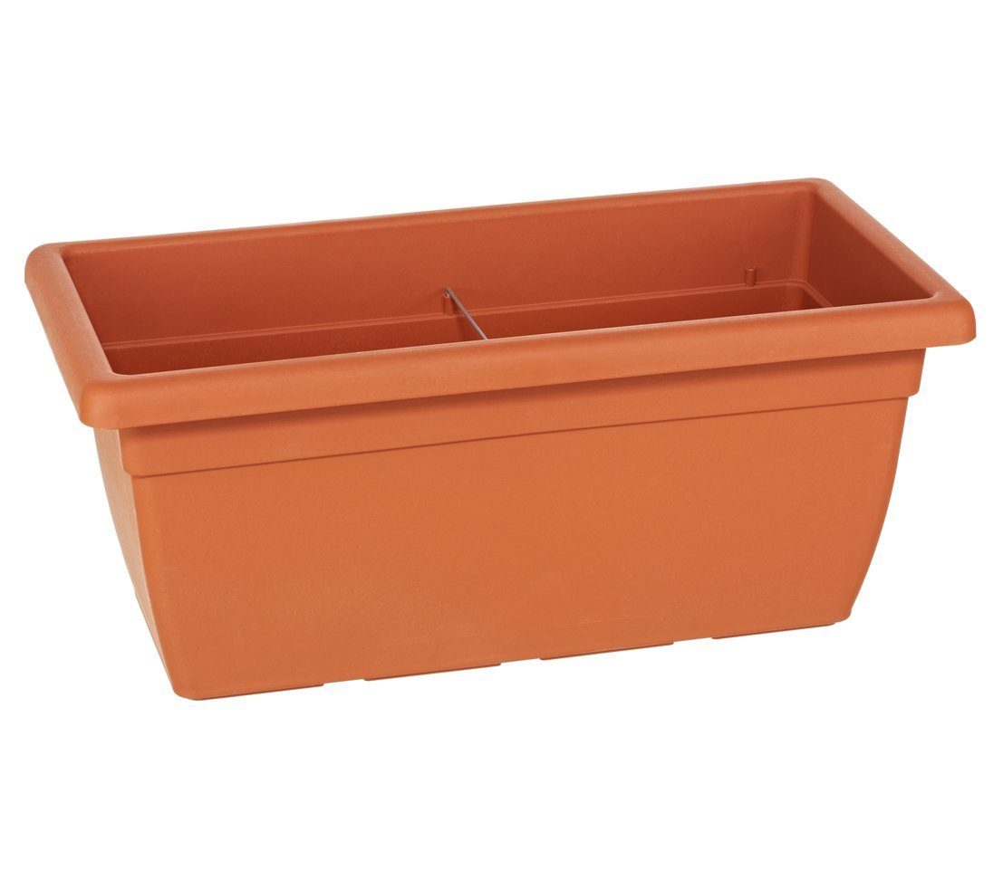 Dehner Blumentopf Blumenkasten Giunone, Länge 60/80/100 cm, Kunststoff, Hochwertiger Blumenkasten, schlichtes Design für Balkon und Garten