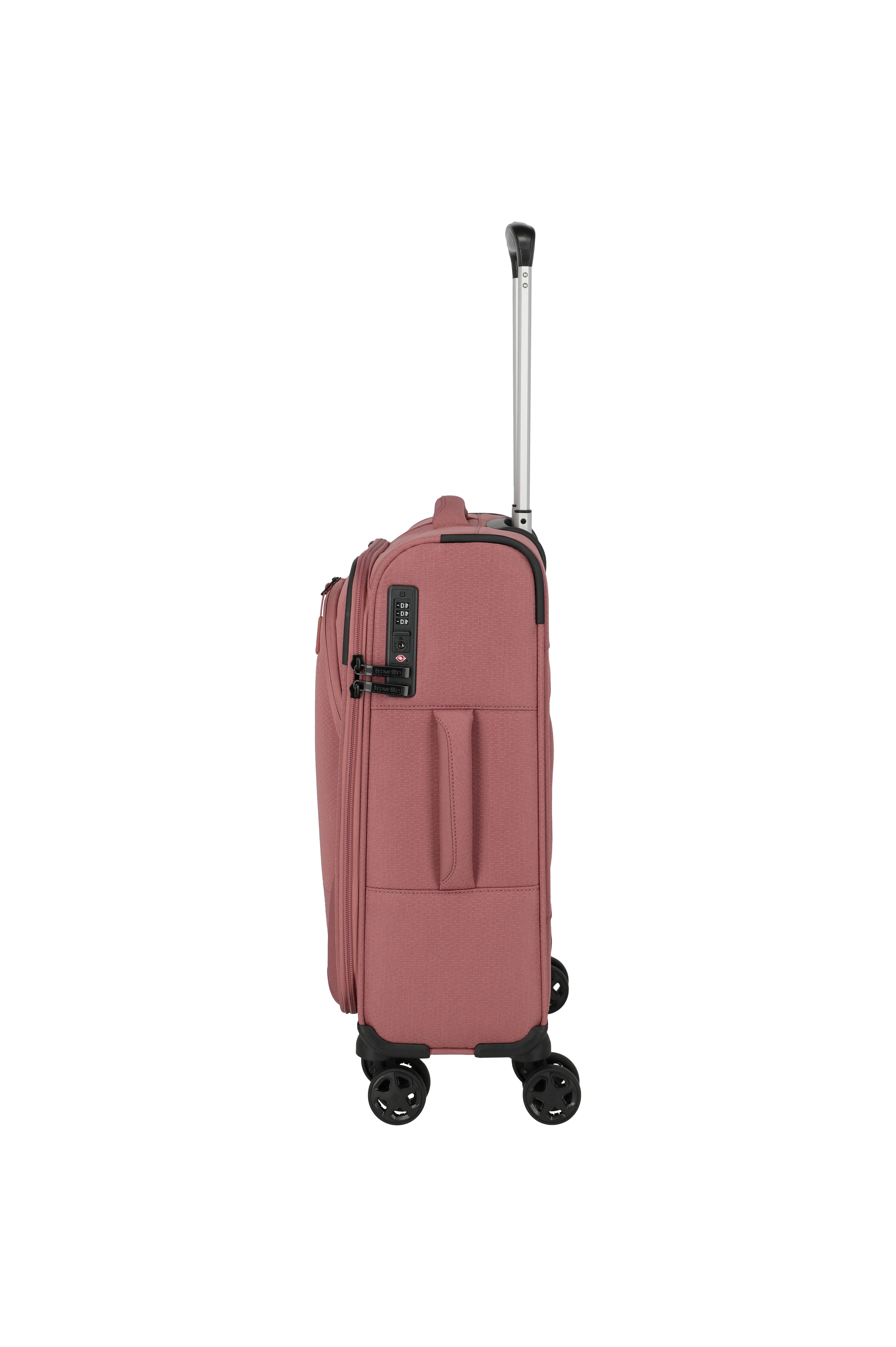 travelite Handgepäckkoffer KICK OFF Reisekoffer, 4 Rollen, 4 Doppelrollen, Außentaschen und Packgurte – leicht und robust – Bild 4 von 5