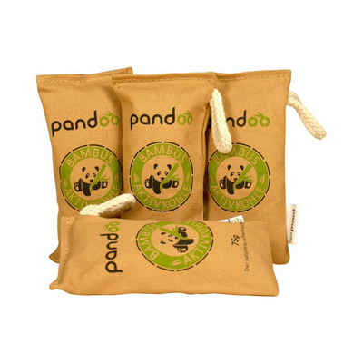 pandoo Filterbeutel Natürliche Lufterfrischer mit Bambus Aktivkohle, 0.075 kg, (Set, 4-St), Aktivkohle