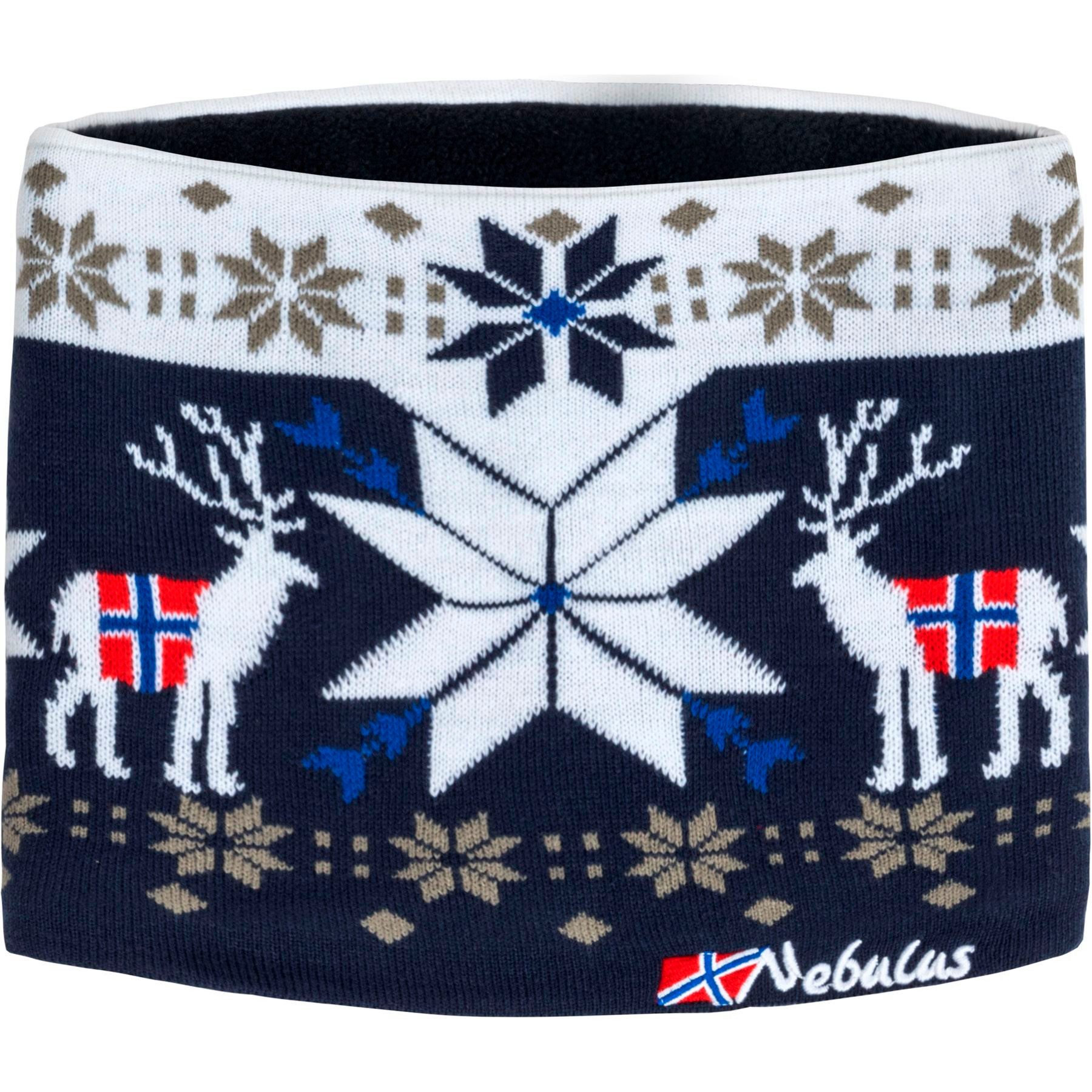 Nebulus Mütze & Schal TUBE, P6143 - Unisex, navy-weiß, onesize