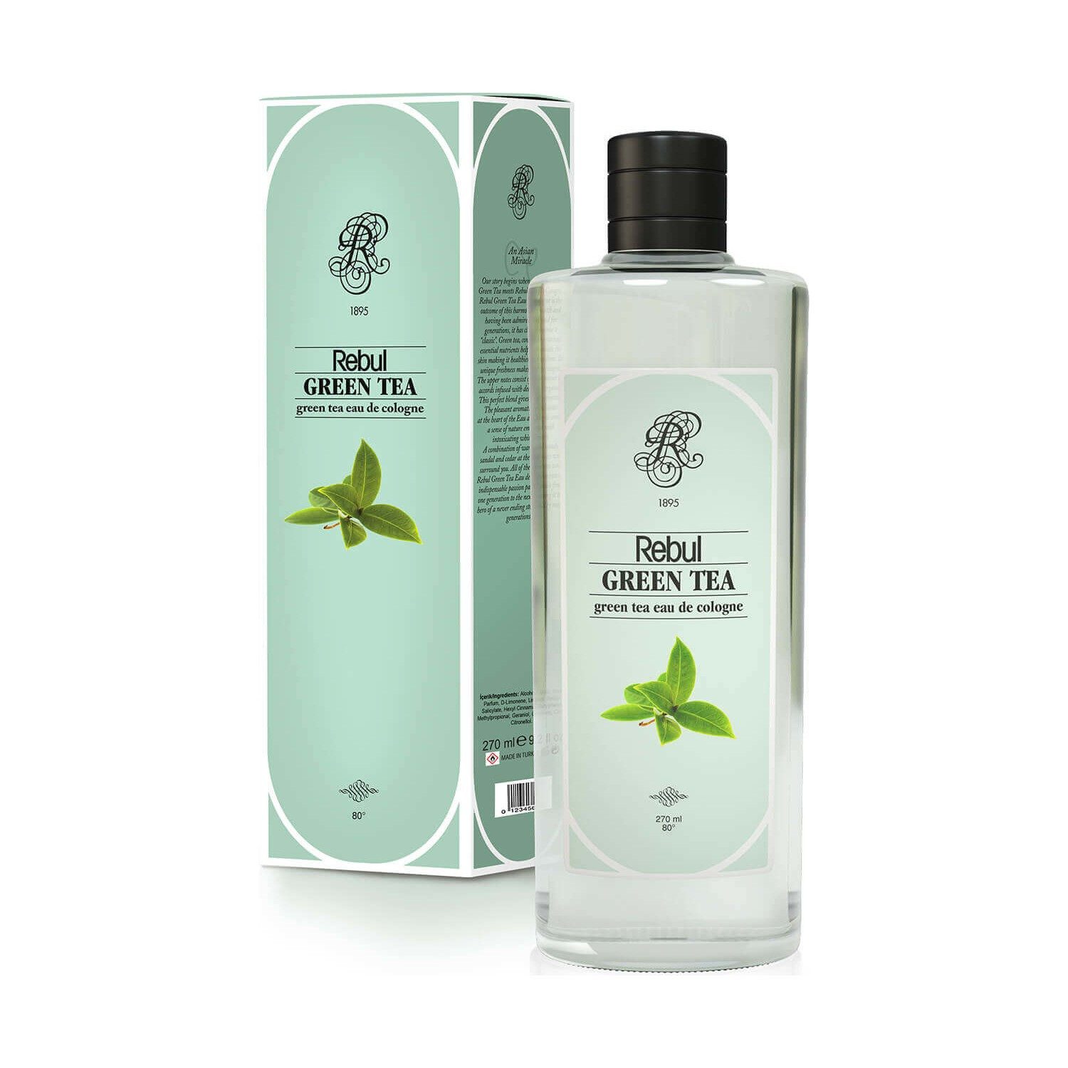 Rebul Kozmetik Eau de Cologne Eau De Cologne Kölnisch Wasser 270ml GREEN TEA