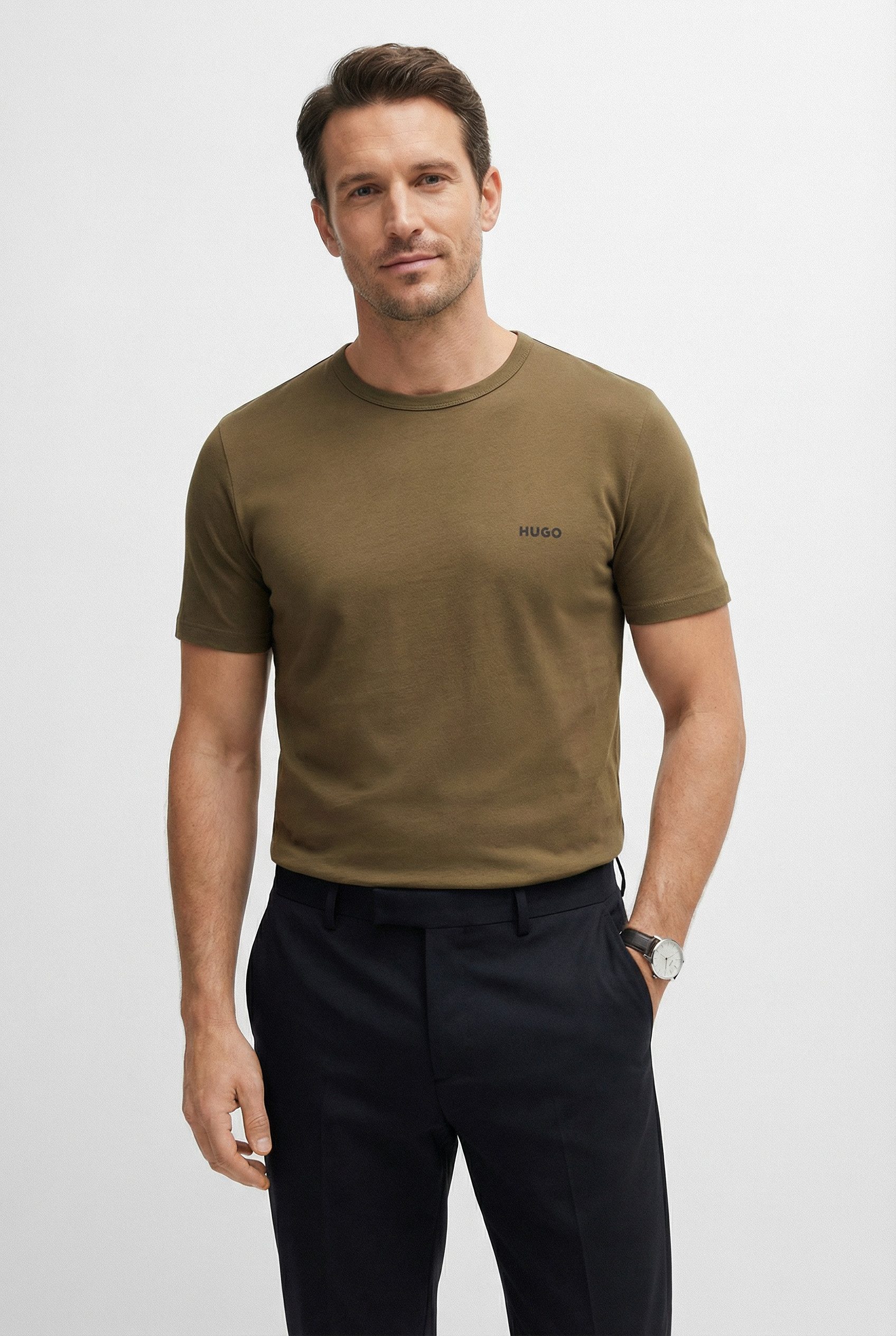 HUGO T-Shirt RN TRIPL (Packung, 3-tlg) mit Rundhalsausschnitt