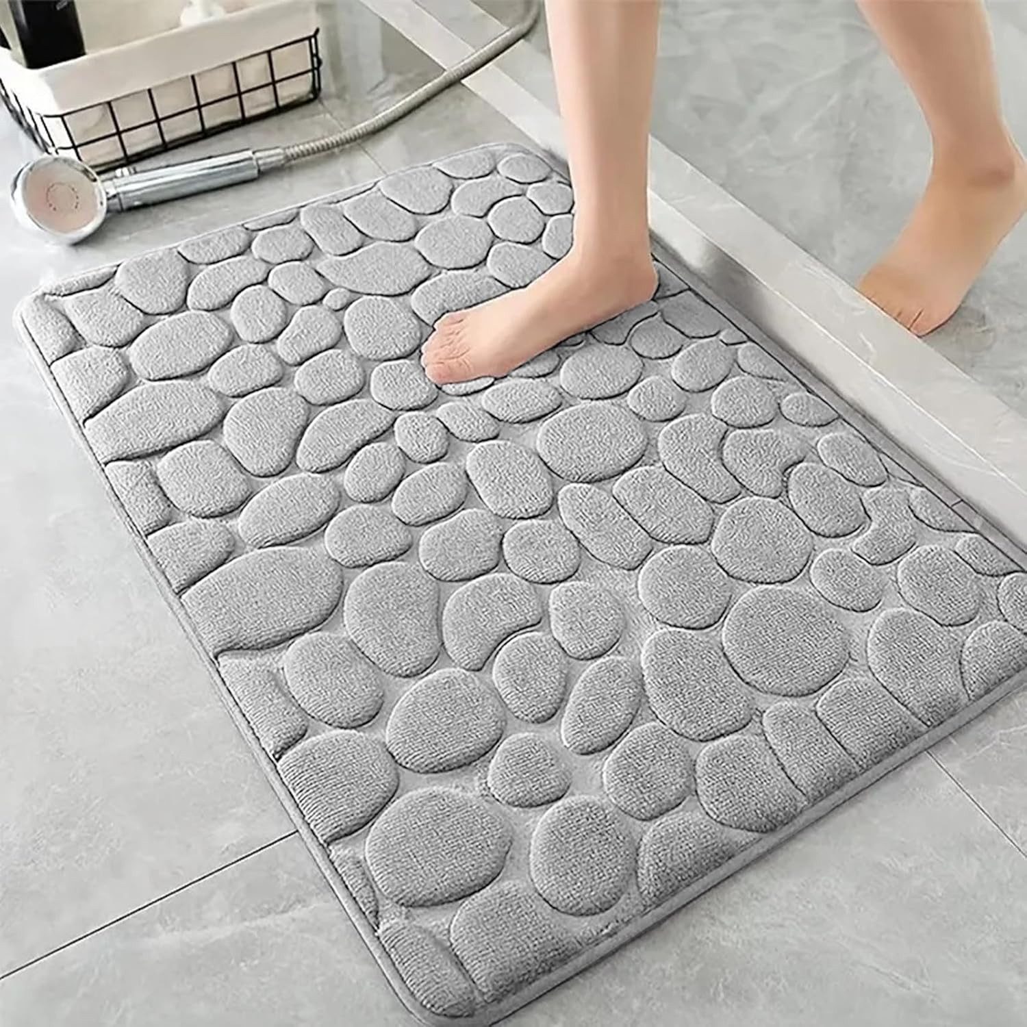 FELIXLEO Badematte Memory Foam Badematte rutschfest waschbar weiche Badvorl günstig online kaufen