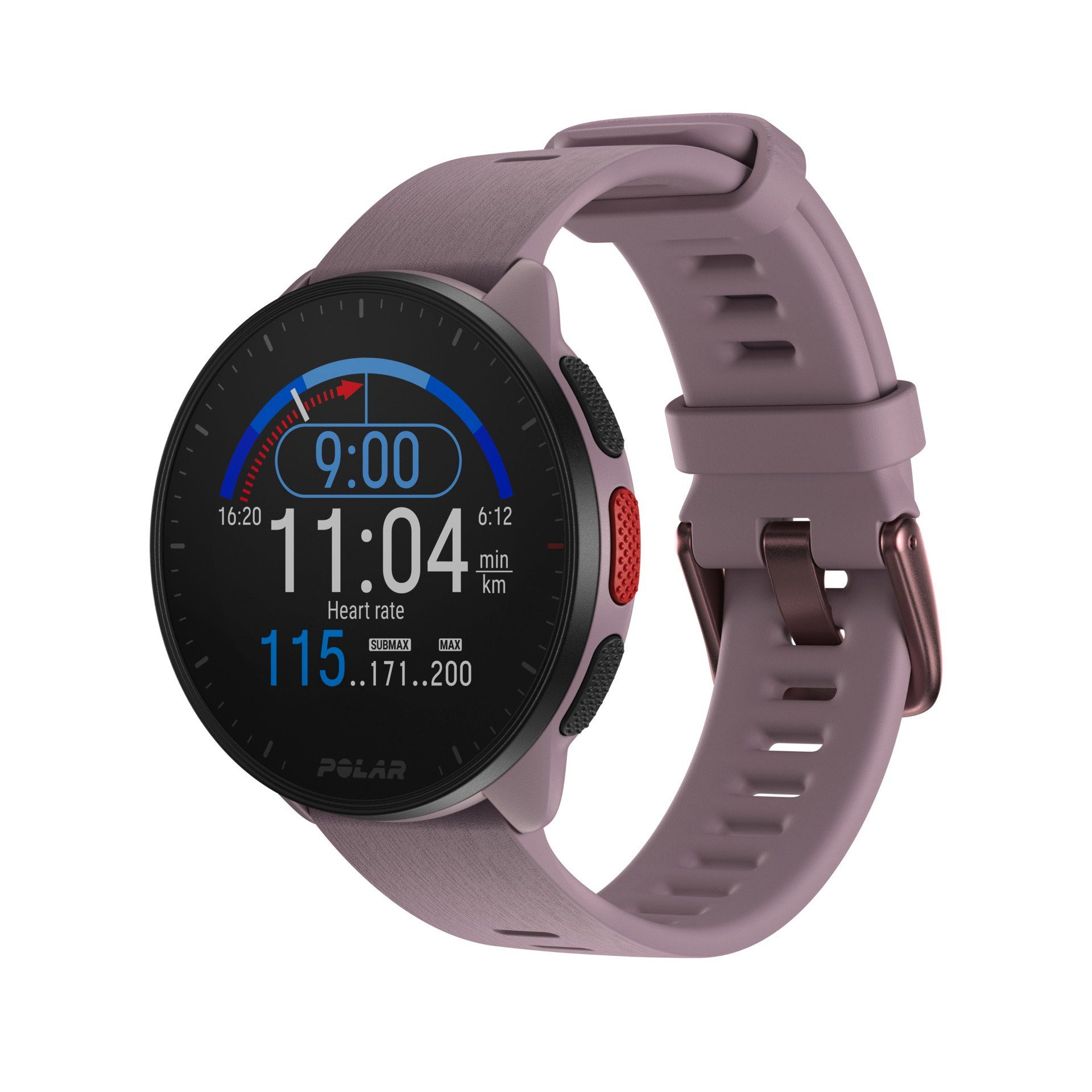 Polar PACER Smartwatch (3 cm/1,2 Zoll, Proprietär)