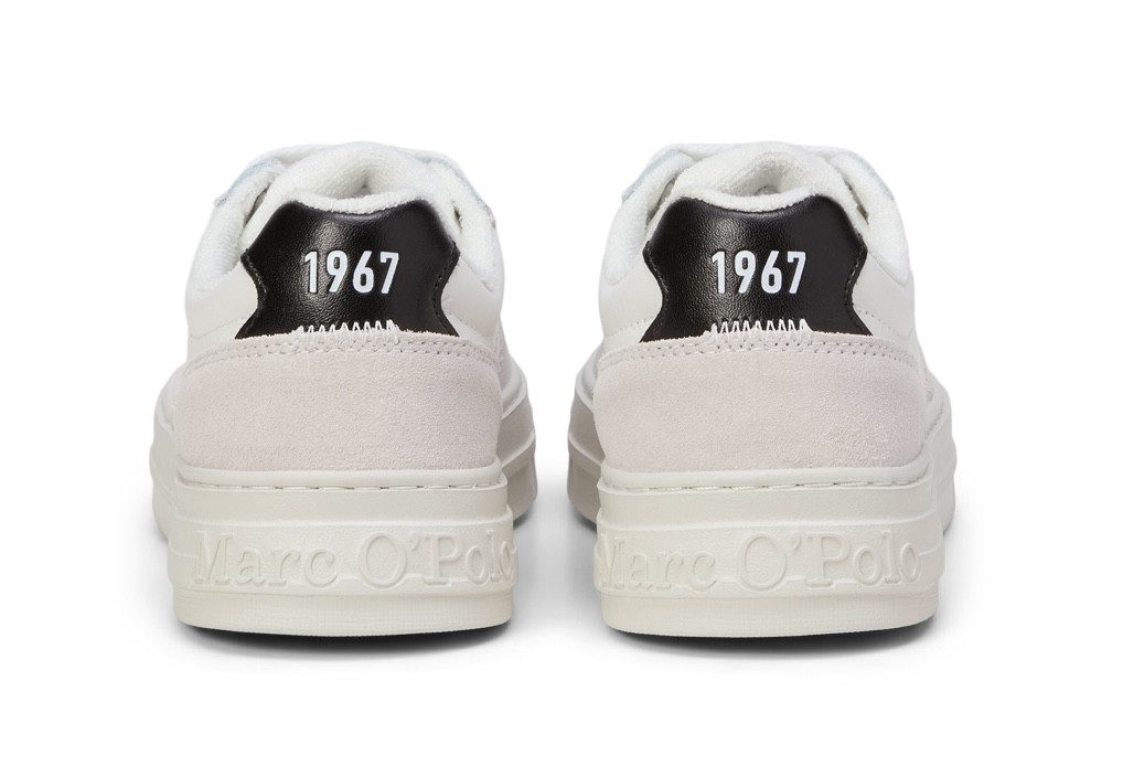 Marc O'Polo Plateausneaker Basket-Sneaker, Schnürschuh, Freizeitschuh mit gepolstertem Schaftrand