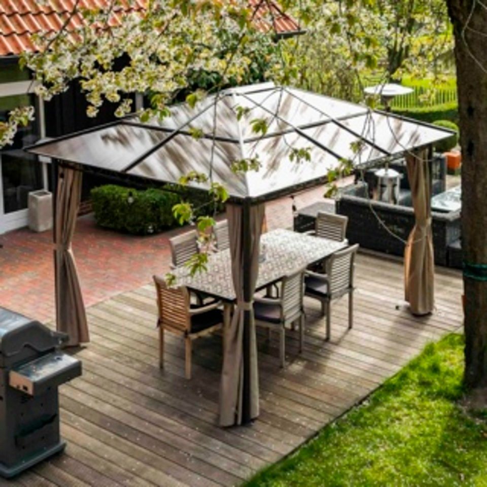 Thumbnail - Haushalt International Pavillon Polycarbonat Pavillon Abmessung: ca 3 x 3,60 x 2,70 Meter