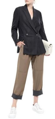 BRUNELLO CUCINELLI Jackenblazer BRUNELLO CUCINELLI Double-breasted Bead-Embellished Blazer Jacke Suit