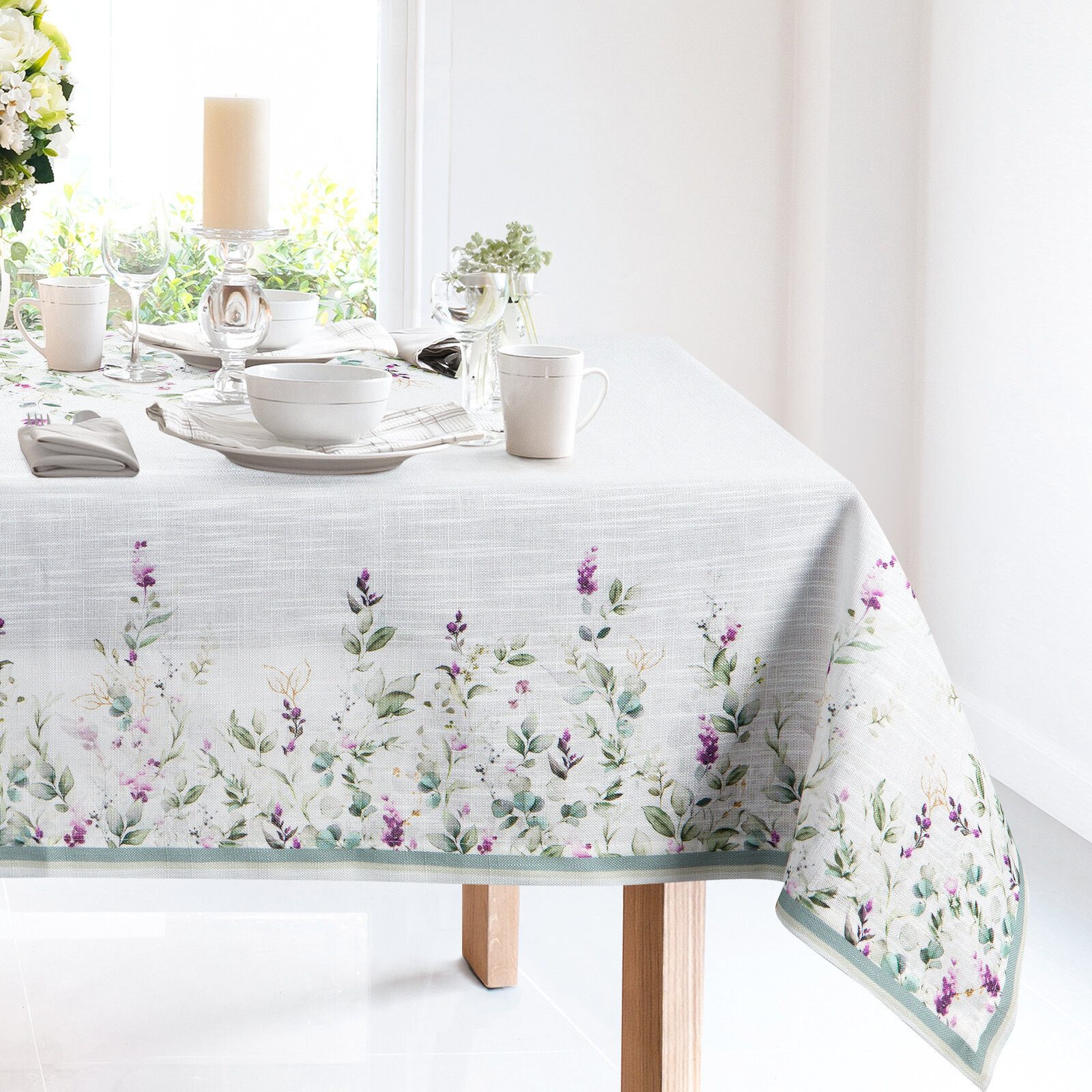 Eurofirany Tischdecke SOMMER Tischdecke mit Blumenmuster, günstig online kaufen