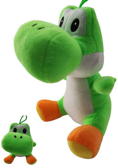 soma Kuscheltier Yoshi Drache Super Mario Brothers grün 22 cm plüsch (1-St), Super weicher Plüsch Stofftier Kuscheltier für Kinder zum spielen