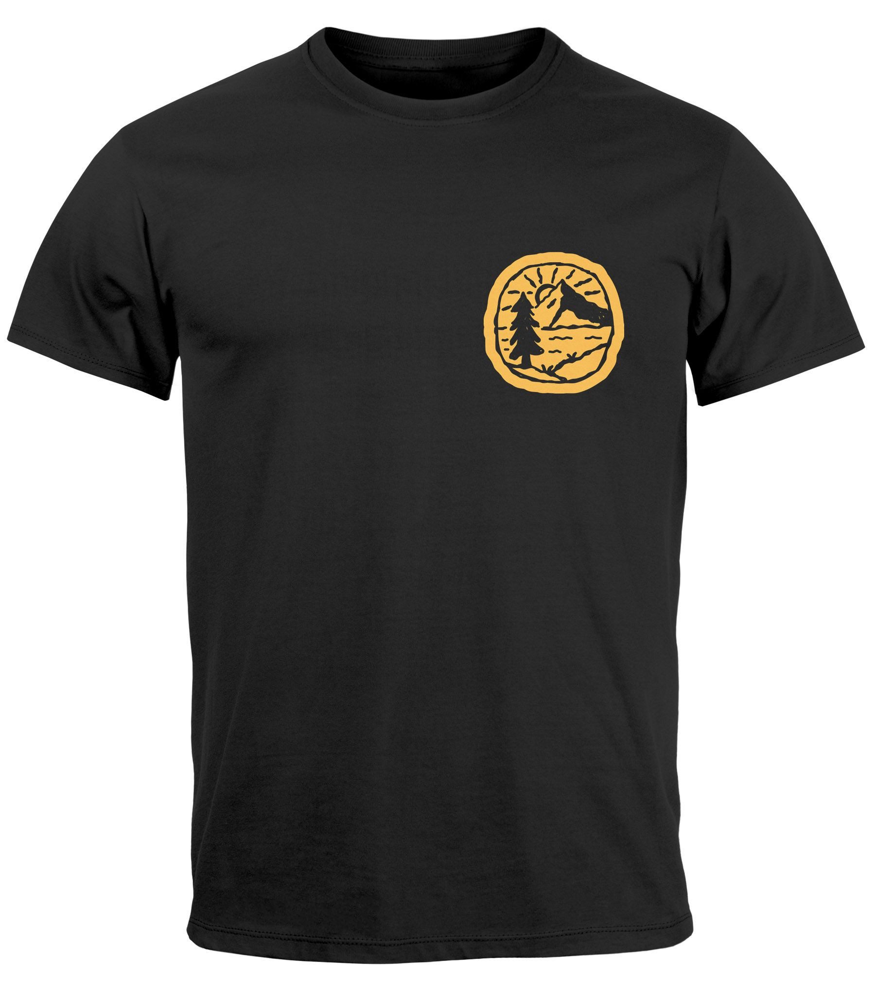 Neverless Print-Shirt Herren T-Shirt Print Logo günstig online kaufen