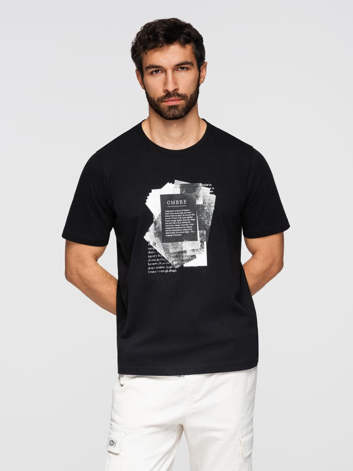 OMBRE Print-Shirt Herren-T-Shirt aus der Ombre-Linie