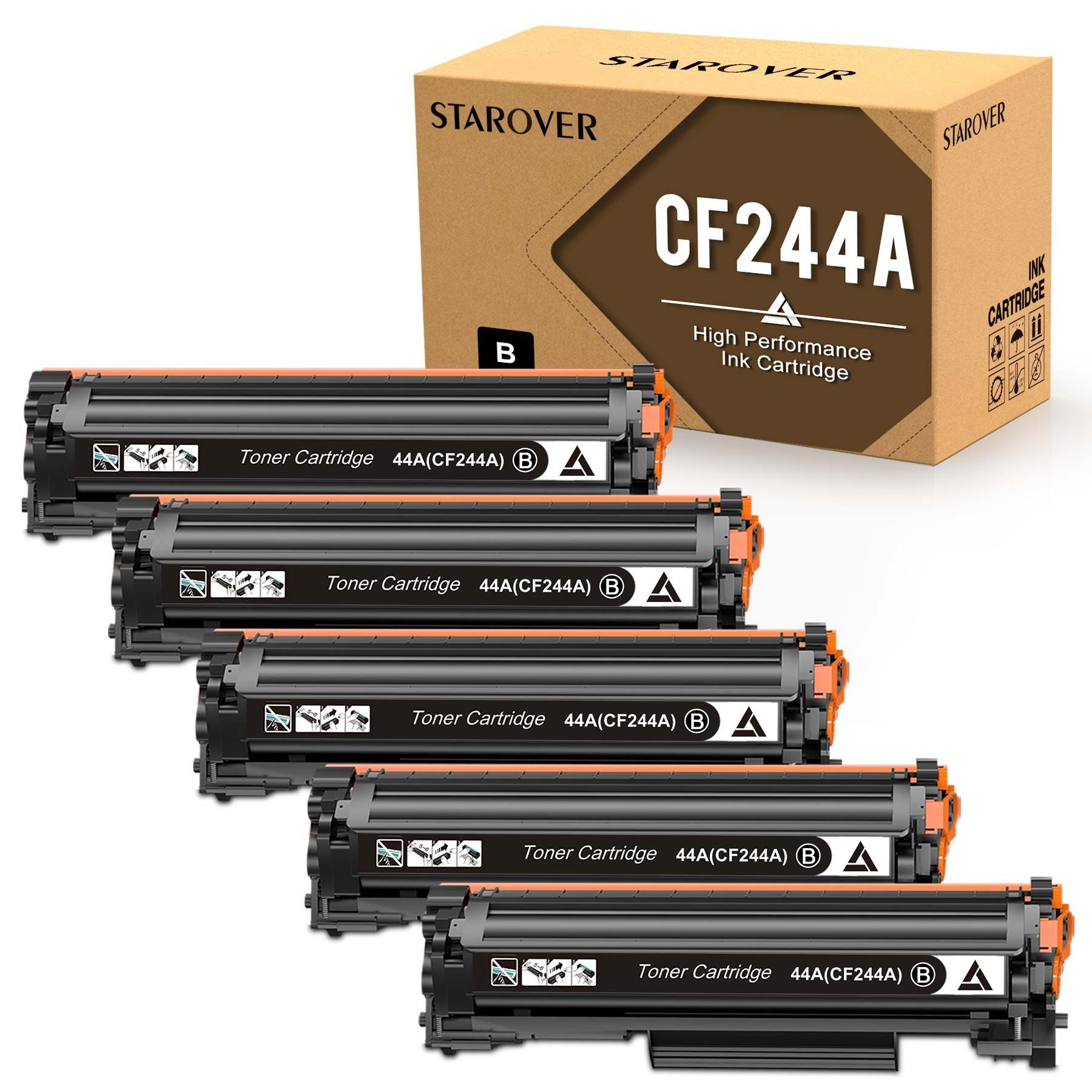 STAROVER Tonerkartusche 5 schwarz für HP CF244A 44A Laserjet MFP M28w M28a M29a M29w