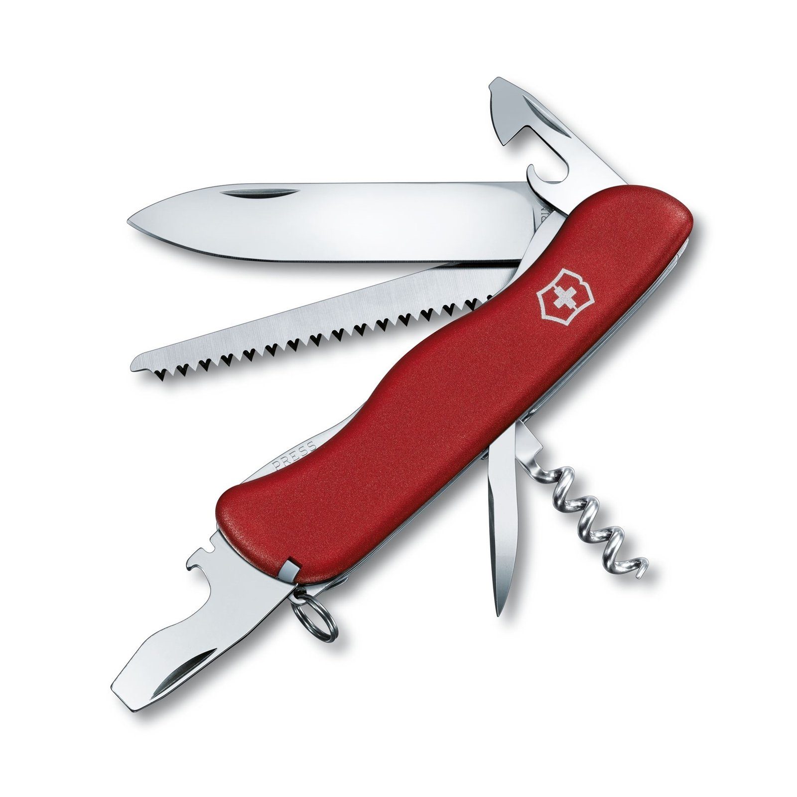 Victorinox Taschenmesser Taschenmesser mit Holzsäge Forester, (Stück, 1 St., 1 Taschenmesser), Multitool 12 Funktionen