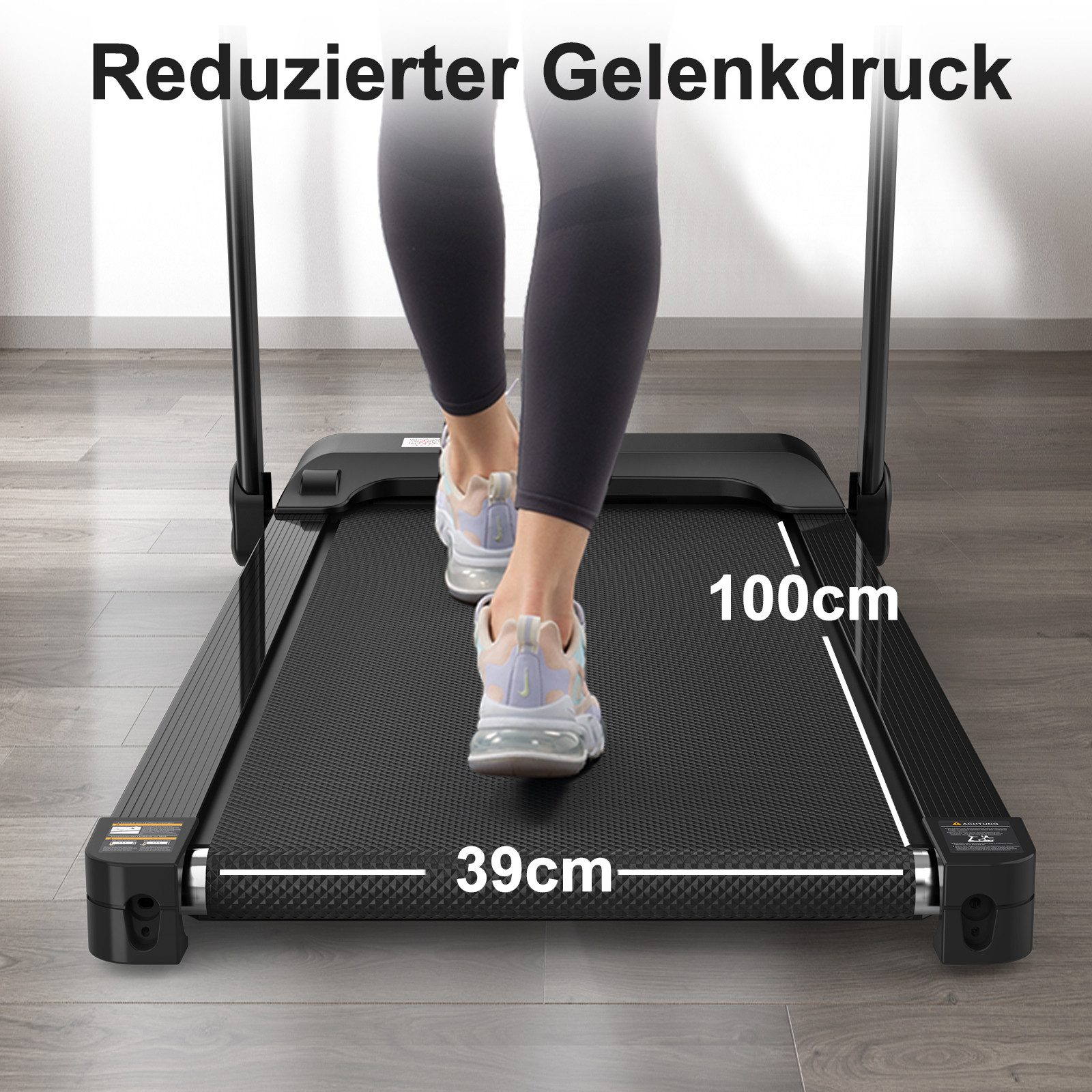 ANYSUN Laufband Elektrisches Laufband, Klapplaufband für Zuhause (bis 12 km/h, mit LED-Display, App- und Tablet-Halter), Klapplaufband für Zuhause,kompaktes Gehpadd für Zuhause und Büro