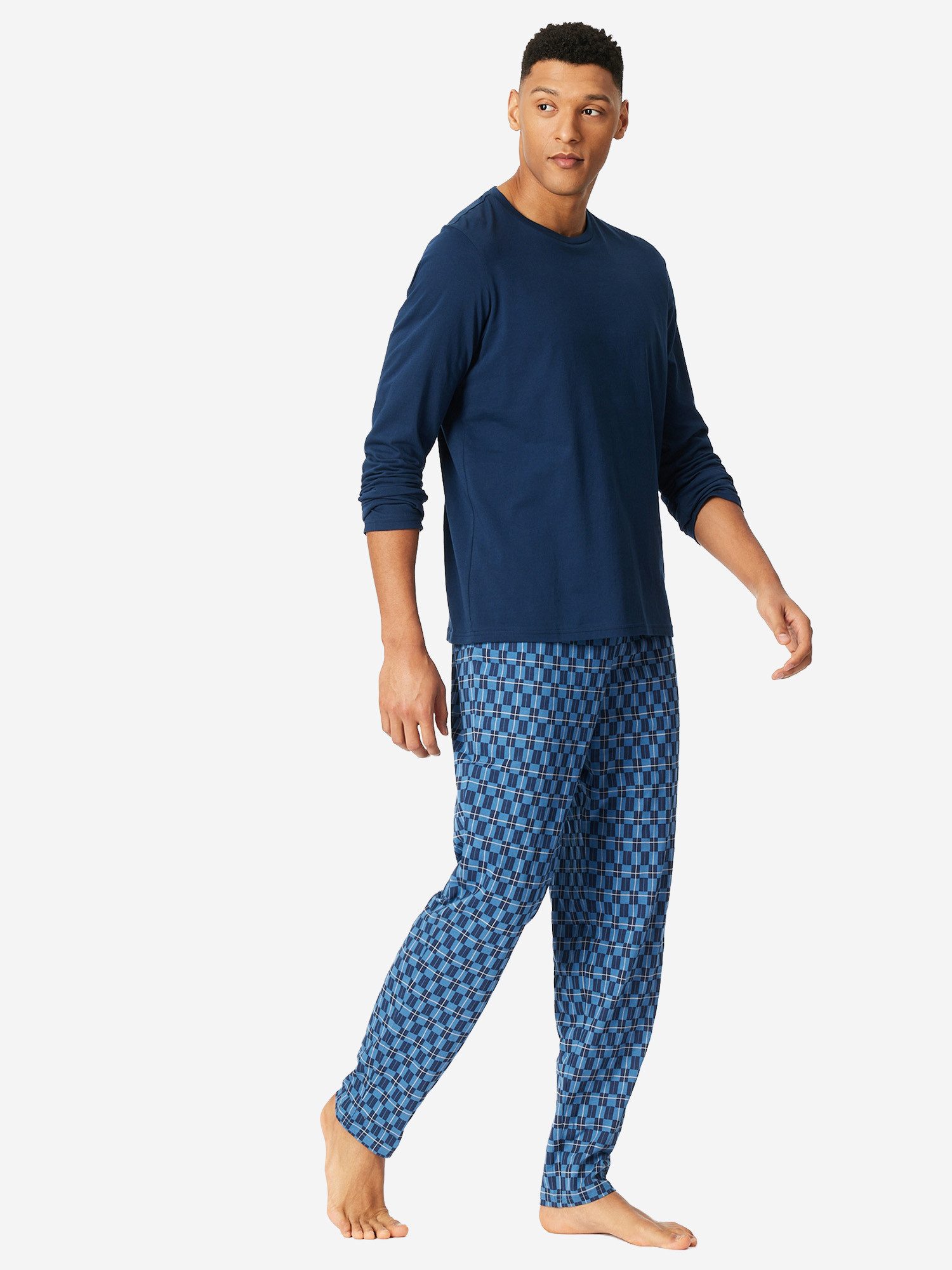 Schiesser Pyjama Casual Essentials (2 tlg) schlafanzug schlafmode bequem