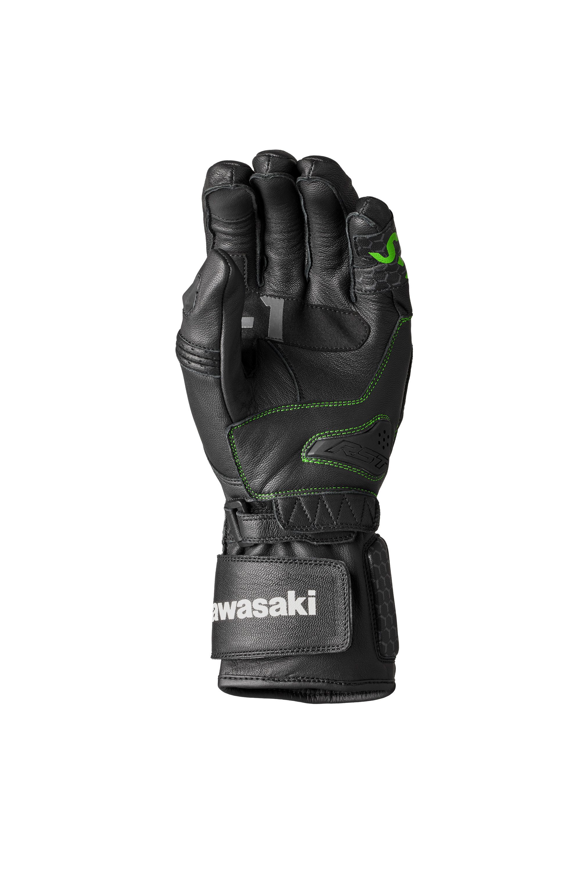 Kawasaki Motorradhandschuhe Kawasaki Milan II Gloves Lederhandschuhe günstig online kaufen