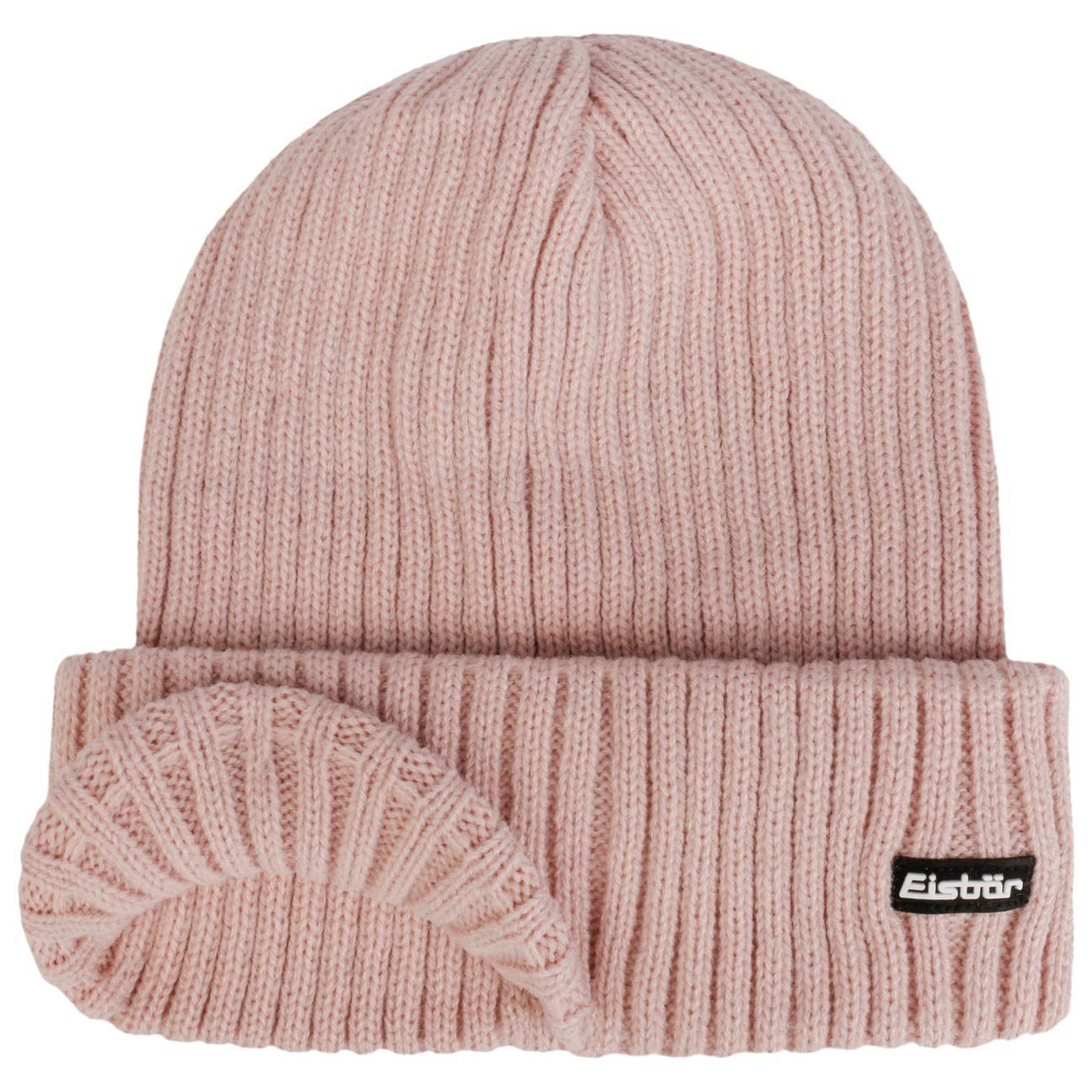 Eisbär Strickmütze (1-St) Wintermütze Umschlag mit rosa