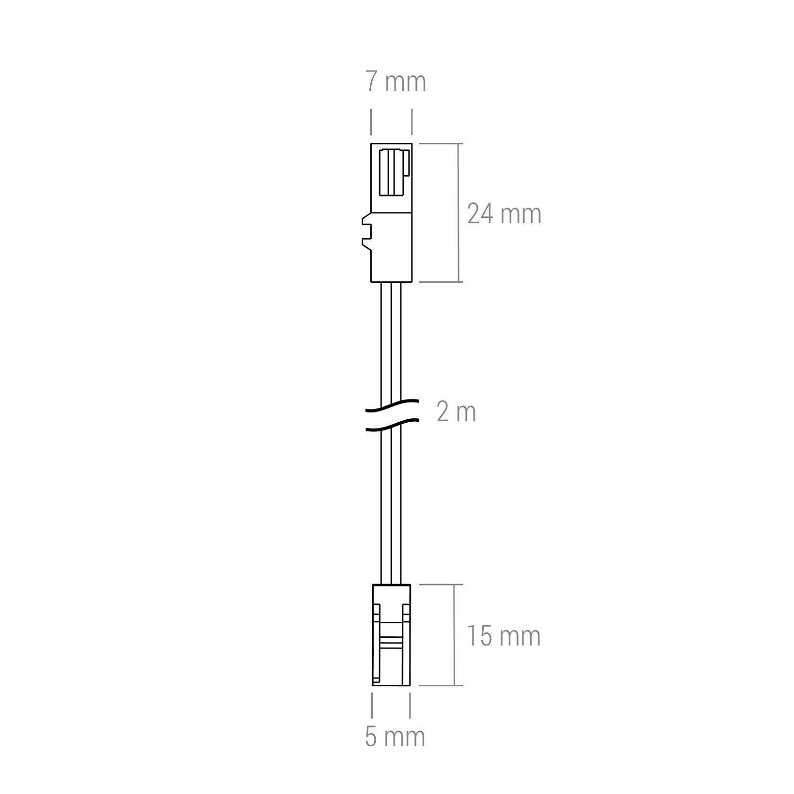 SO-TECH® Verlängerungskabel miniAMP Stecker / Buchse 2000 mm Lampen-Verbindungskabel