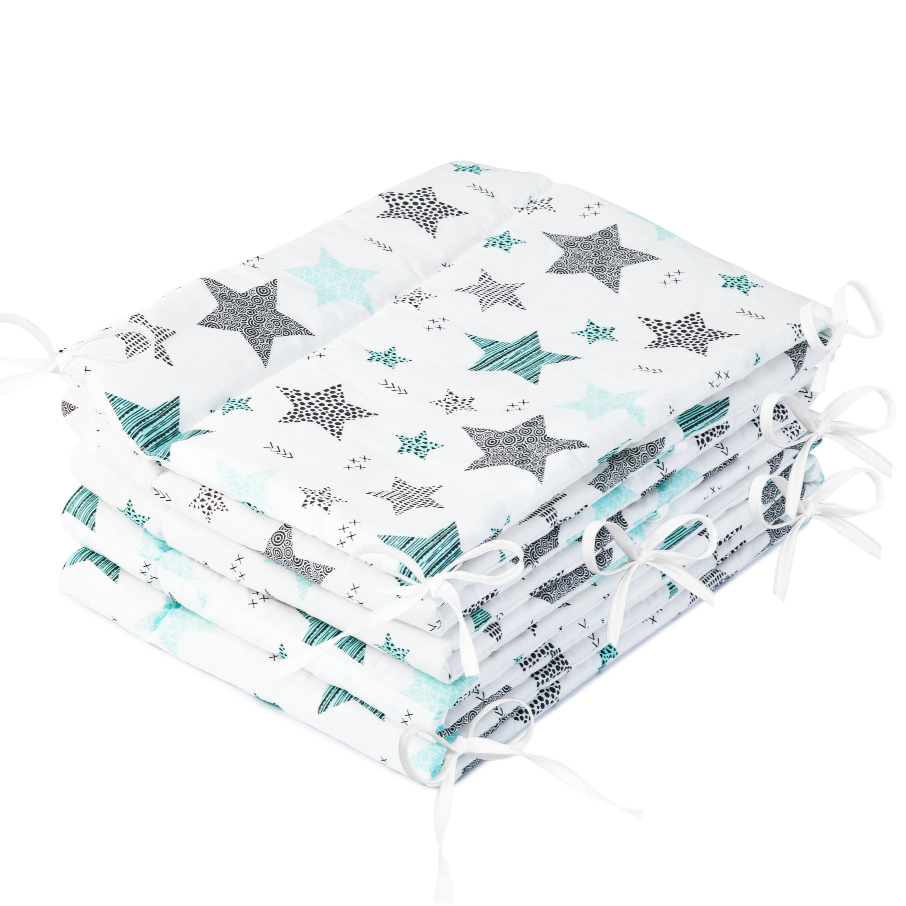 Amilian Bettnestchen Bettumrandung 360x30 cm für Babybett 120 x 60 cm geeig günstig online kaufen